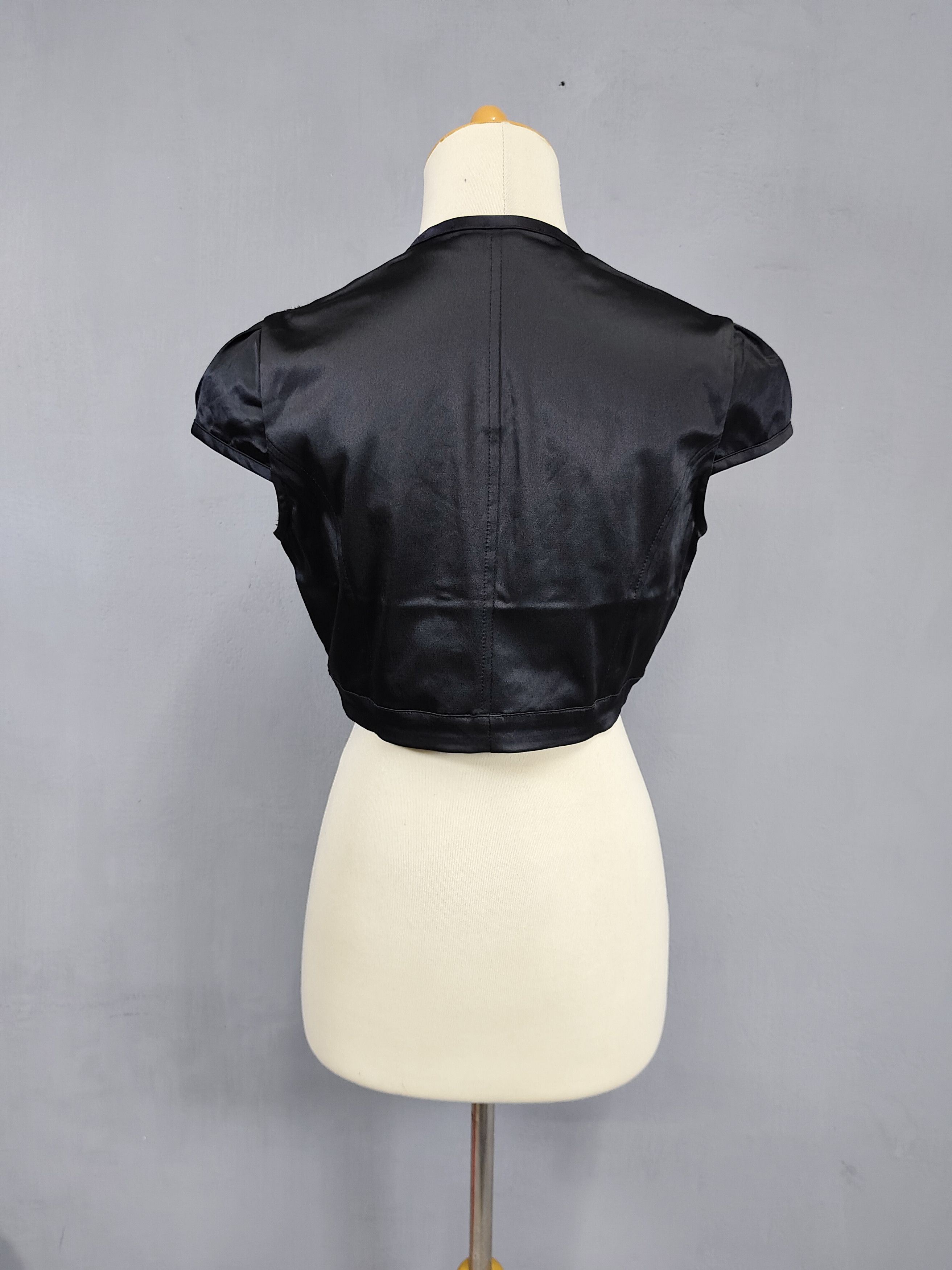 Seditionaries Rinascimento- Glam Romantic Sequin Floral Lace Bolero Jacket Size S / US 4 / IT 40 - 5 Thumbnail