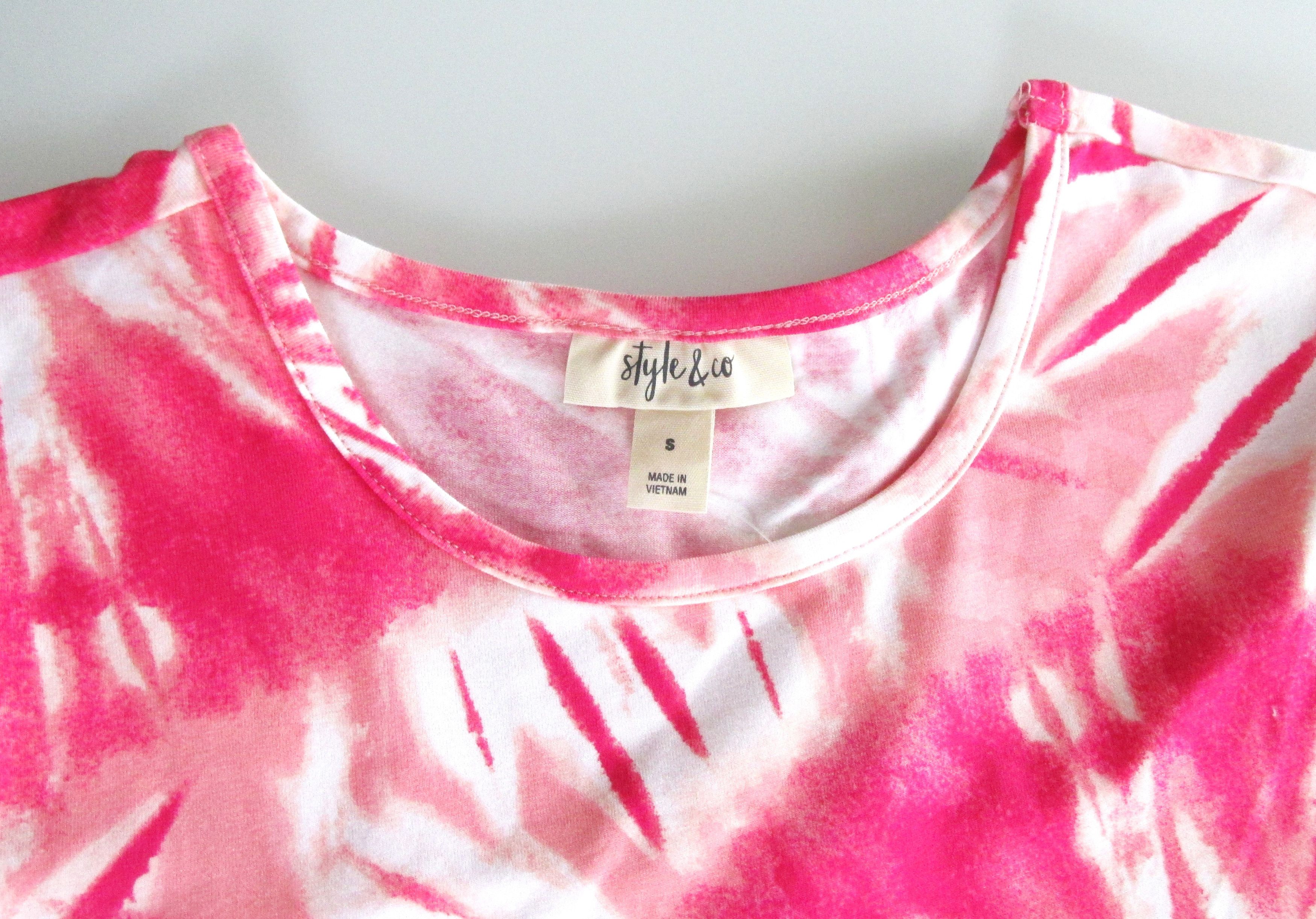 Style & Co Style & Co. (NWT) Tie Dye T-Shirt Knit Dress Size Small Size S / US 4 / IT 40 - 2 Thumbnail