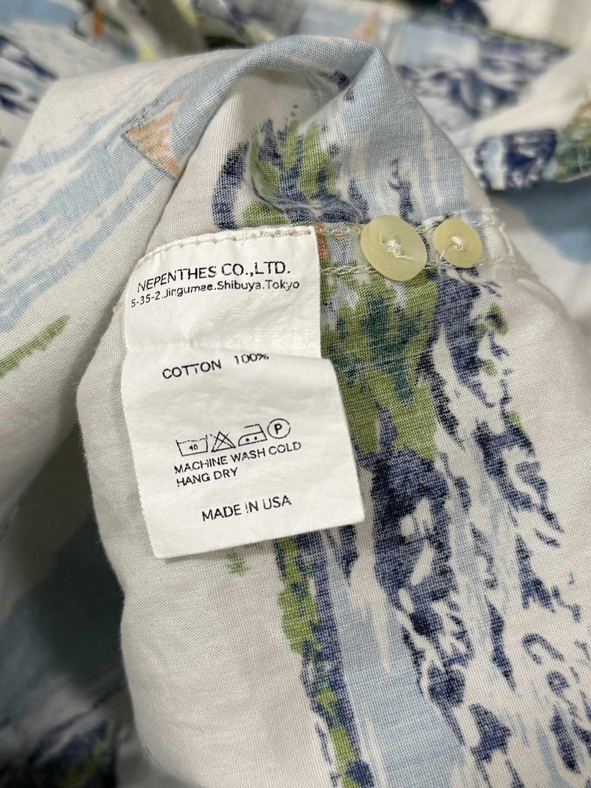 Engineered Garments × Nepenthes 🔥RARE🔥Engineered Garments Nepenthes Hawaii Shirt Half Button Size US S / EU 44-46 / 1 - 8 Thumbnail
