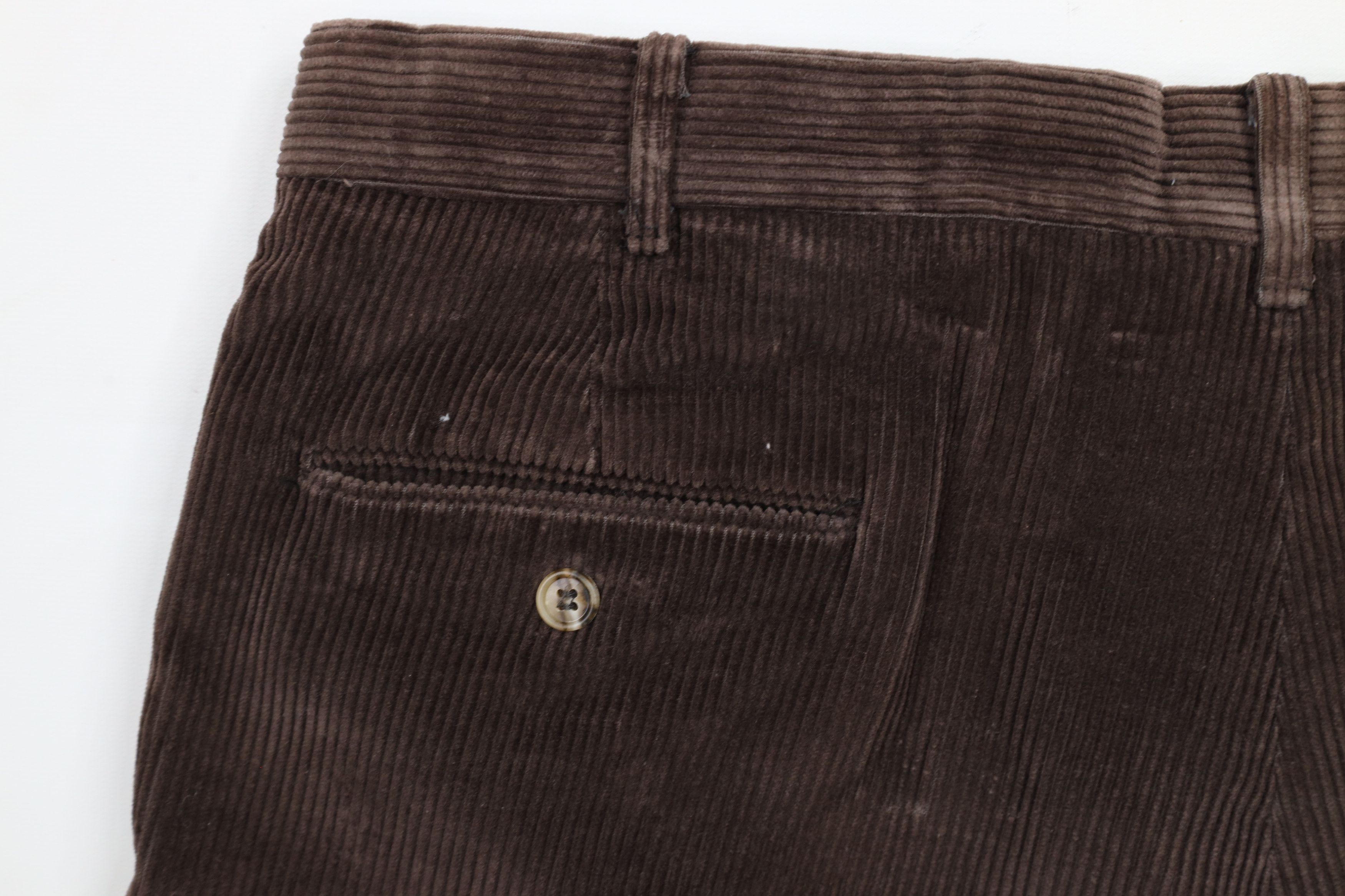 Vintage Vintage 90s Streetwear Wide Leg Corduroy Chino Pants Brown Size US 36 / EU 52 - 12 Thumbnail