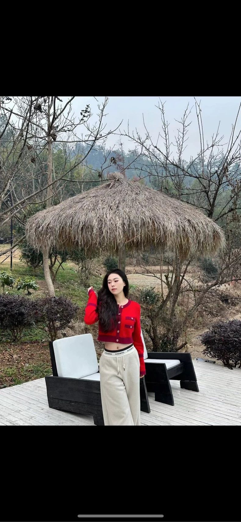 Chanel Chanel Red round-neck four-pocket sweater jacket 2504-Nexta Size XXS / US 00 / IT 34 - 8 Thumbnail