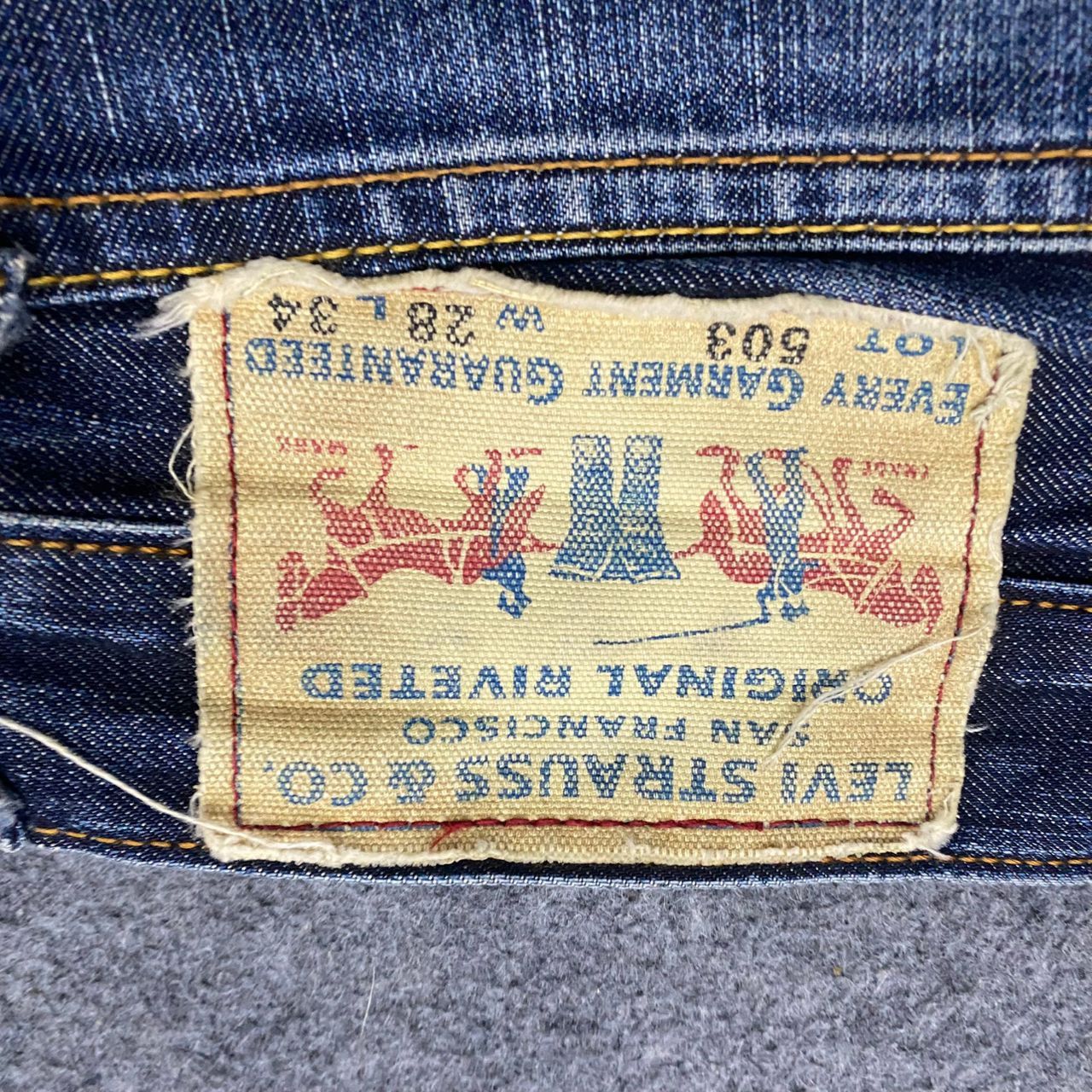 Levi's Vintage Levis 503 Distressed Denim Kurt Cobain Style Size US 32 / EU 48 - 15 Thumbnail
