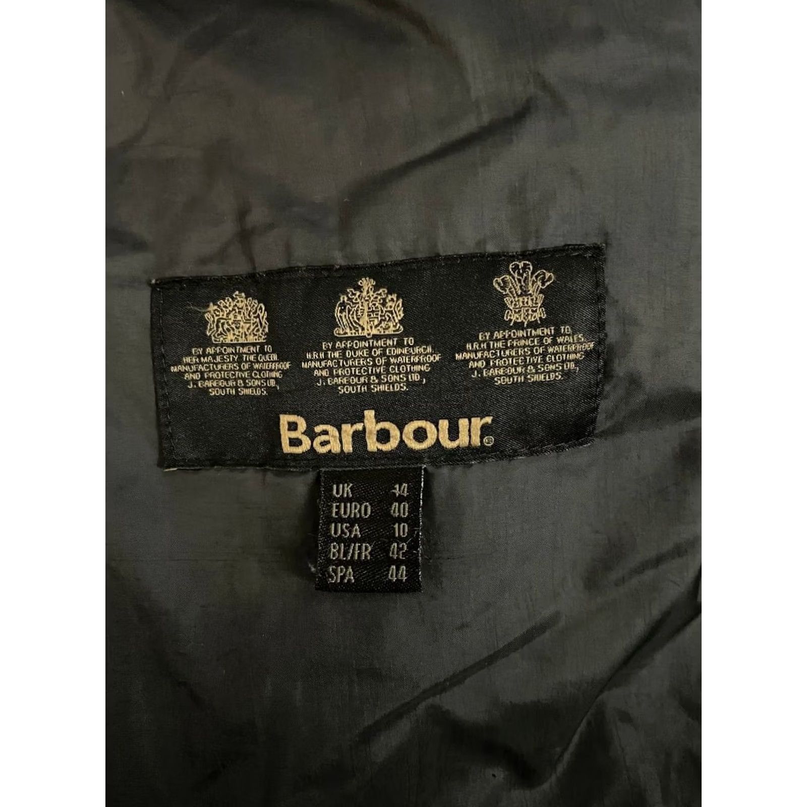 Barbour Barbour Quilted Jacket Womens Size 10 Black Polyamide Long Sleeve Full Zipper Size L / US 10 / IT 46 - 3 Thumbnail