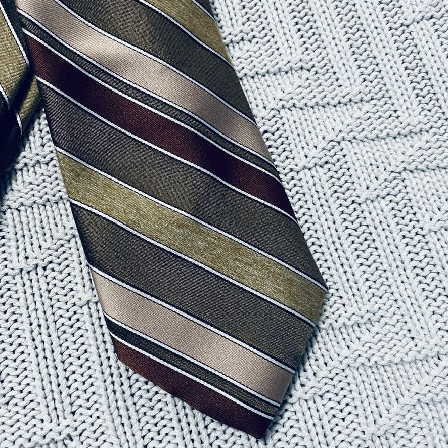 Oleg Cassini Vintage Oleg Cassini Gimbels olive green tie Size ONE SIZE - 2 Thumbnail