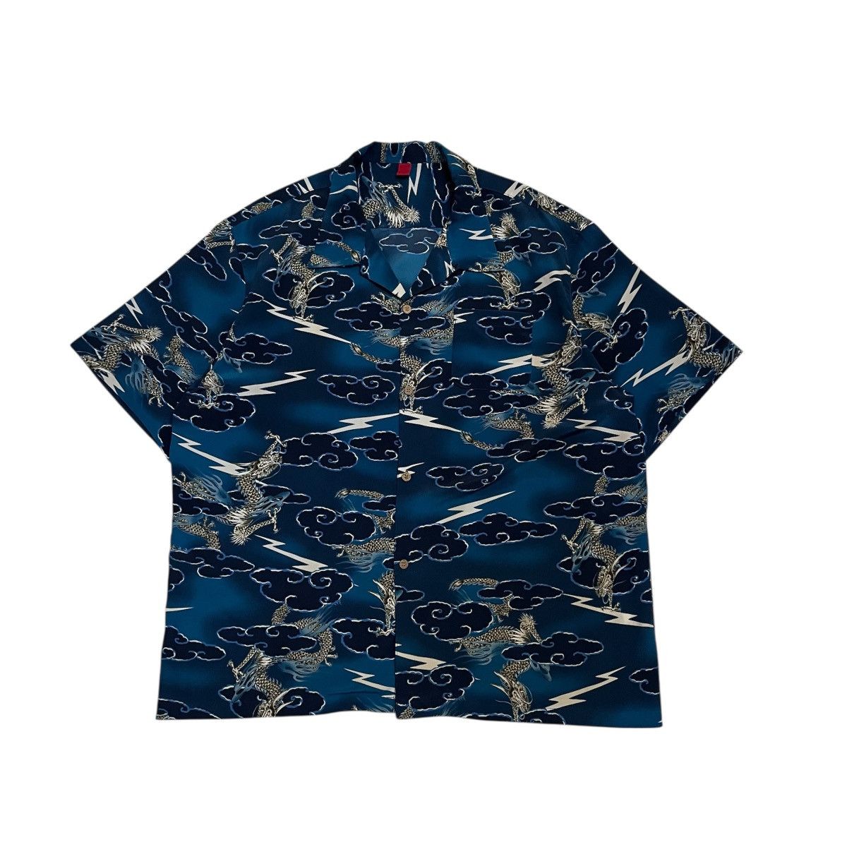 Sun Surf Vintage Dragon Japanese Theme Open Collar Hawaiian Shirt Size US XXL / EU 58 / 5 - 1 Thumbnail