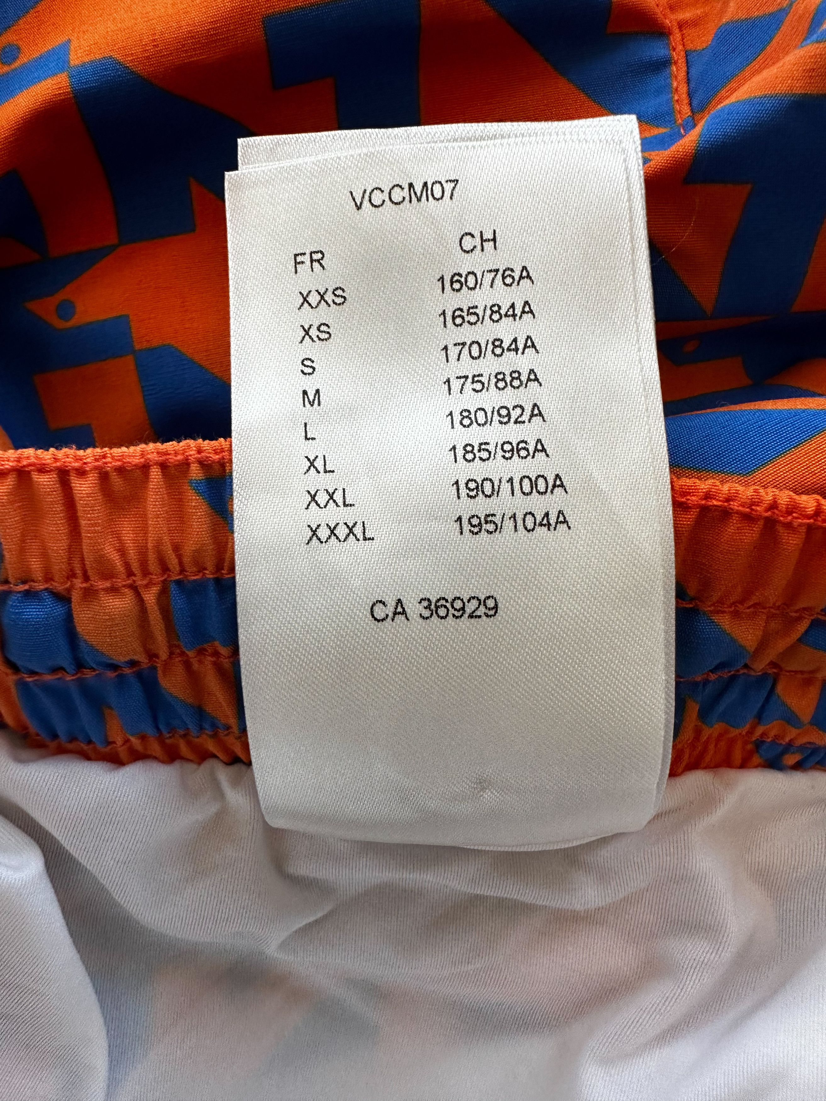 Louis Vuitton Louis Vuitton Blue & Orange Dove Print Swimshorts Size US 36 / EU 52 - 9 Thumbnail