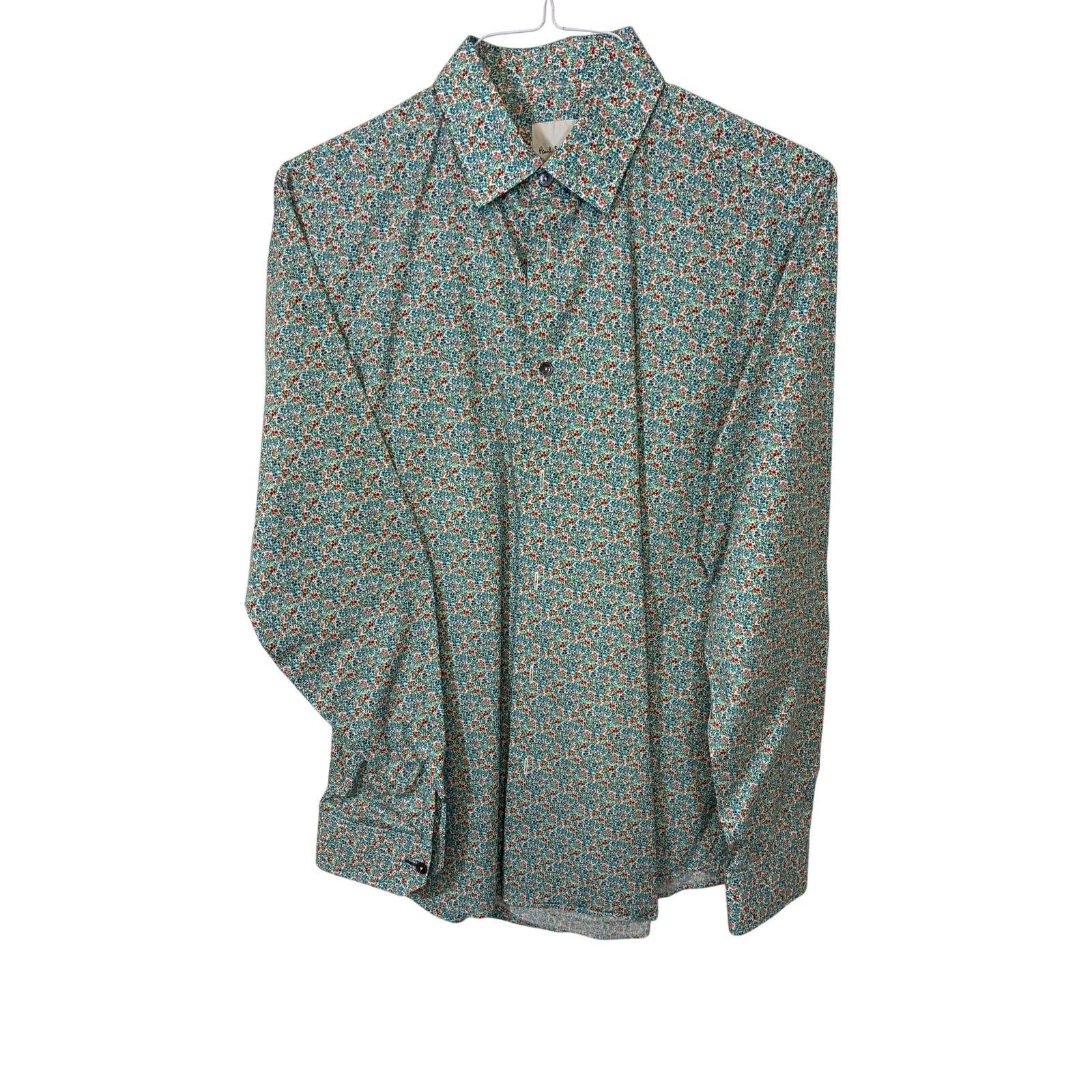 Paul Smith Paul Smith Multicolor Floral Print Dress Shirt 16 Boho West Size US L / EU 52-54 / 3 - 2 Thumbnail