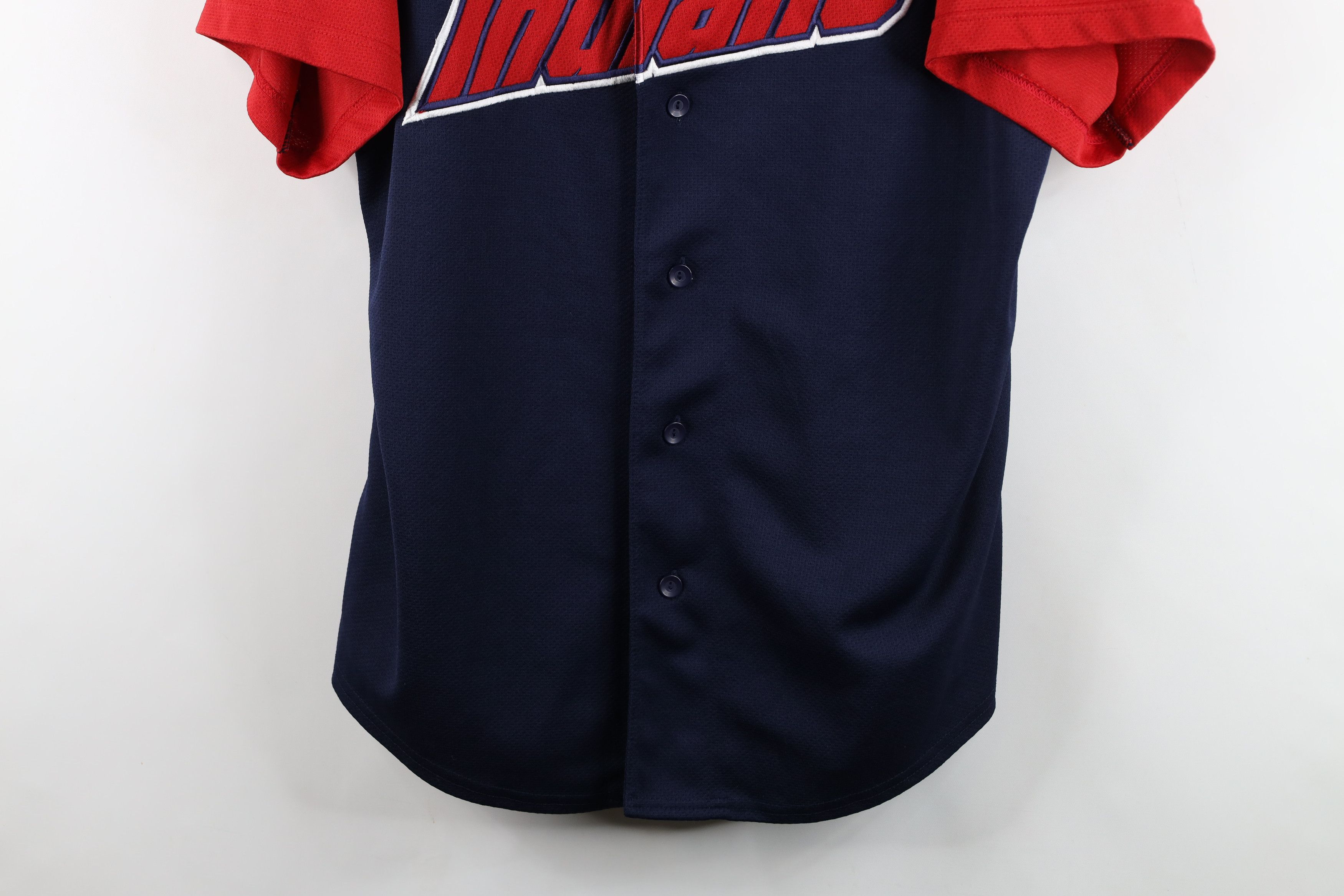 Majestic Vintage Majestic Cleveland Indians Baseball Jersey Blue Red Size US XL / EU 56 / 4 - 3 Thumbnail