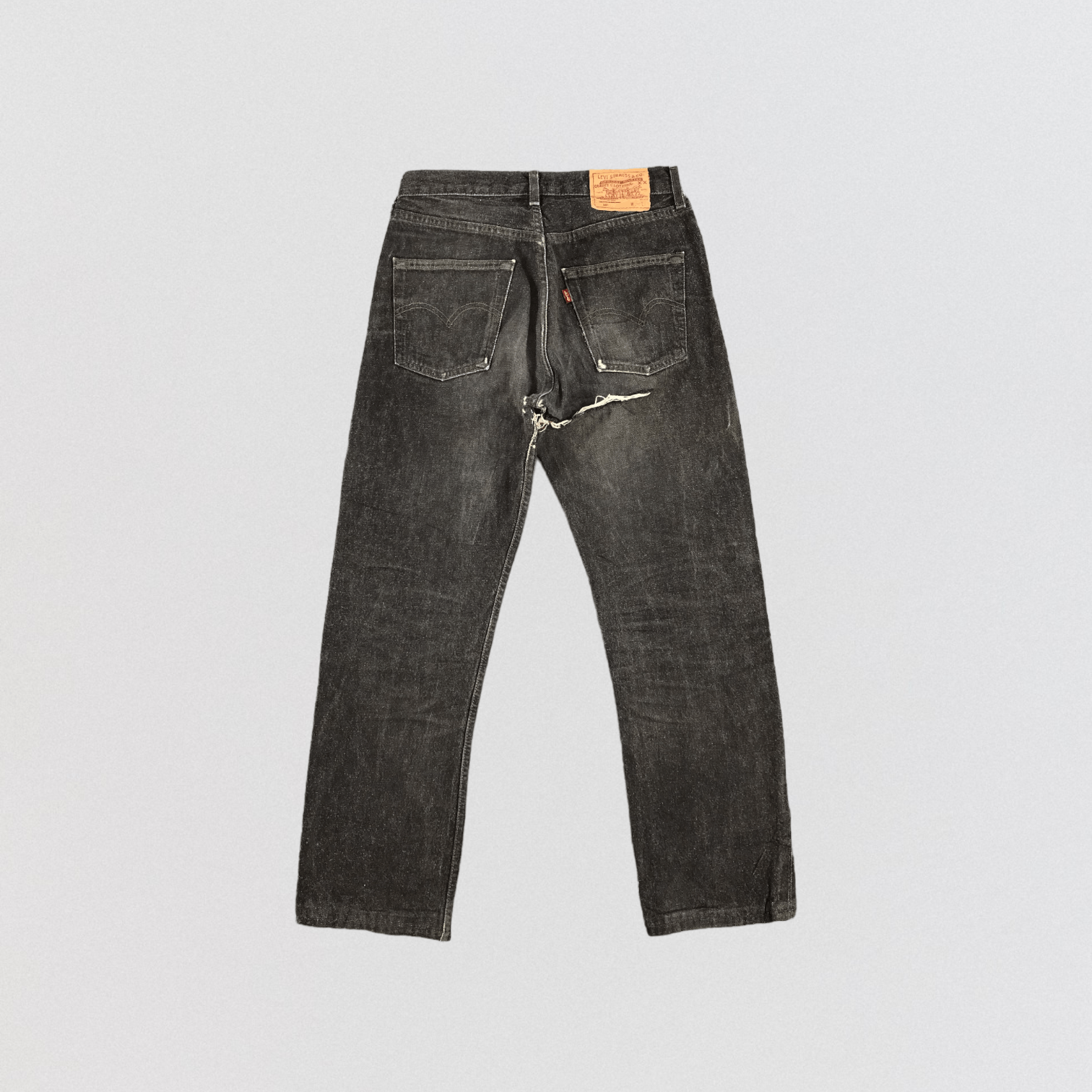 Levi's × Vintage 90s Vintage Levis 501 Black Jeans-JM2058 Size US 30 / EU 46 - 2 Thumbnail