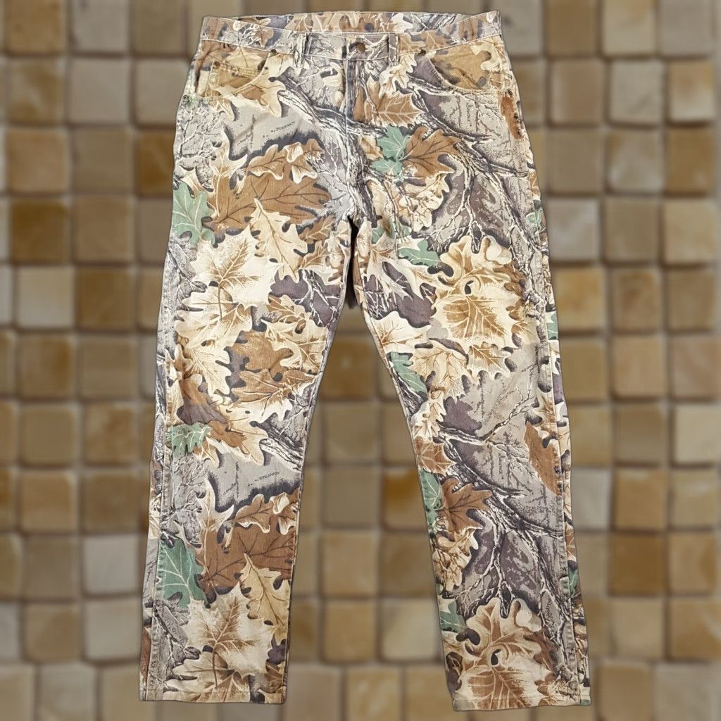 Wrangler VINTAGE Wrangler Pants Men 38x31 Camouflage Camo 90s Grunge Y2K Outdoor Hunting Casual Size US 38 / EU 54 - 1 Thumbnail