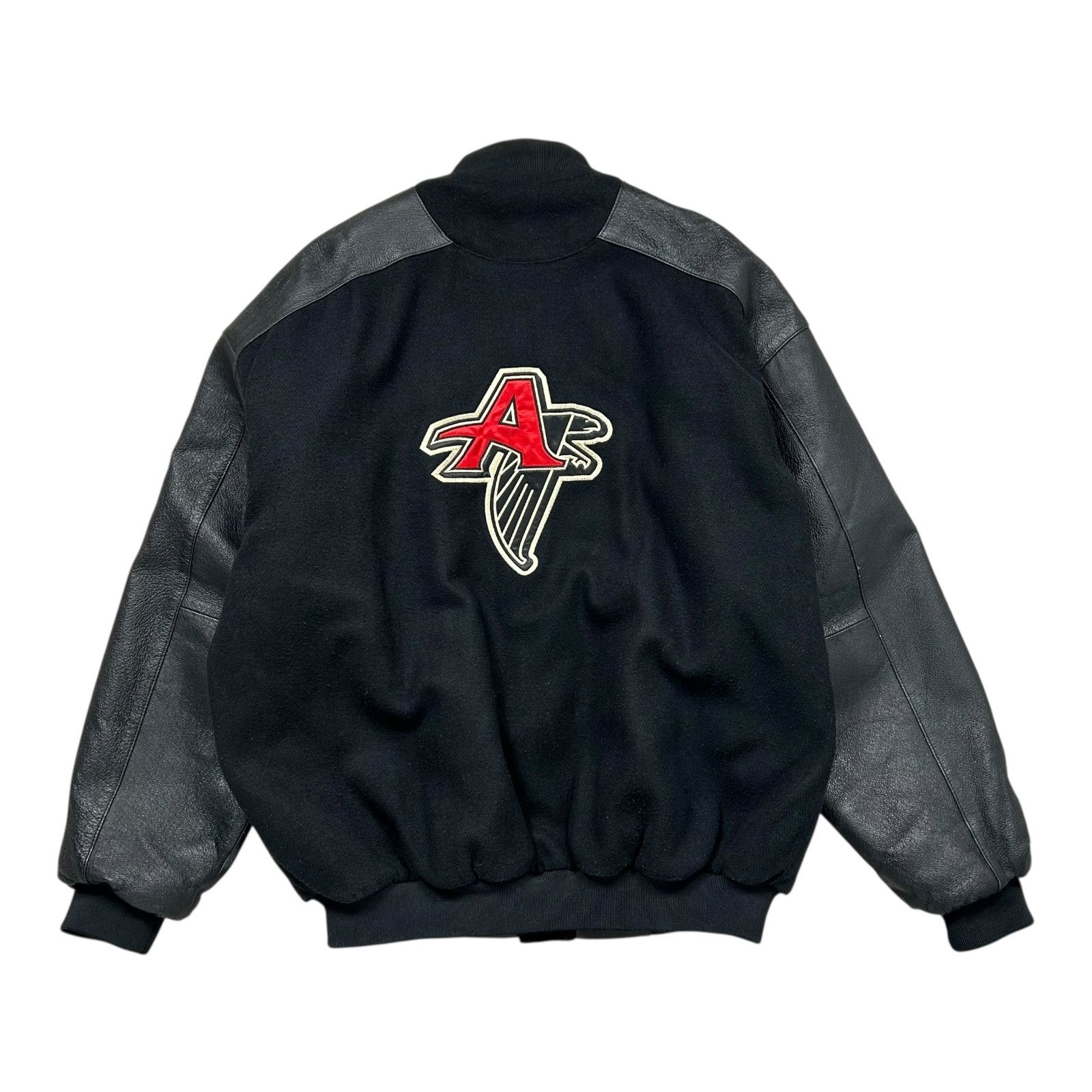 NFL VTG 90s ATLANTA FALCONS PRO PLAYER VARSITY JACKET BLACK Size US L / EU 52-54 / 3 - 1 Thumbnail