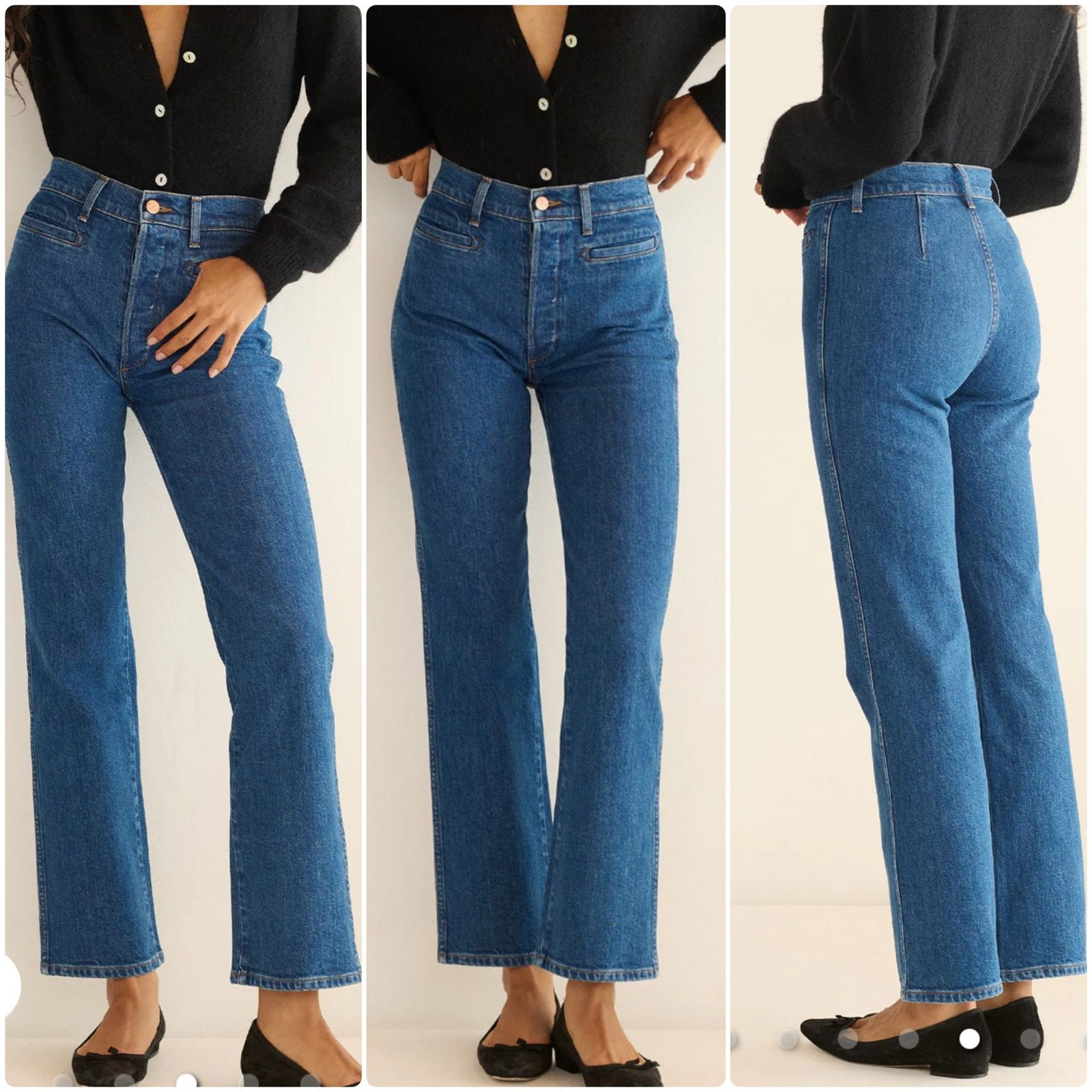 DOEN Doen Nikita Blue Jeans organic cotton size 28 sailor style Size 28" / US 6 / IT 42 - 1 Thumbnail
