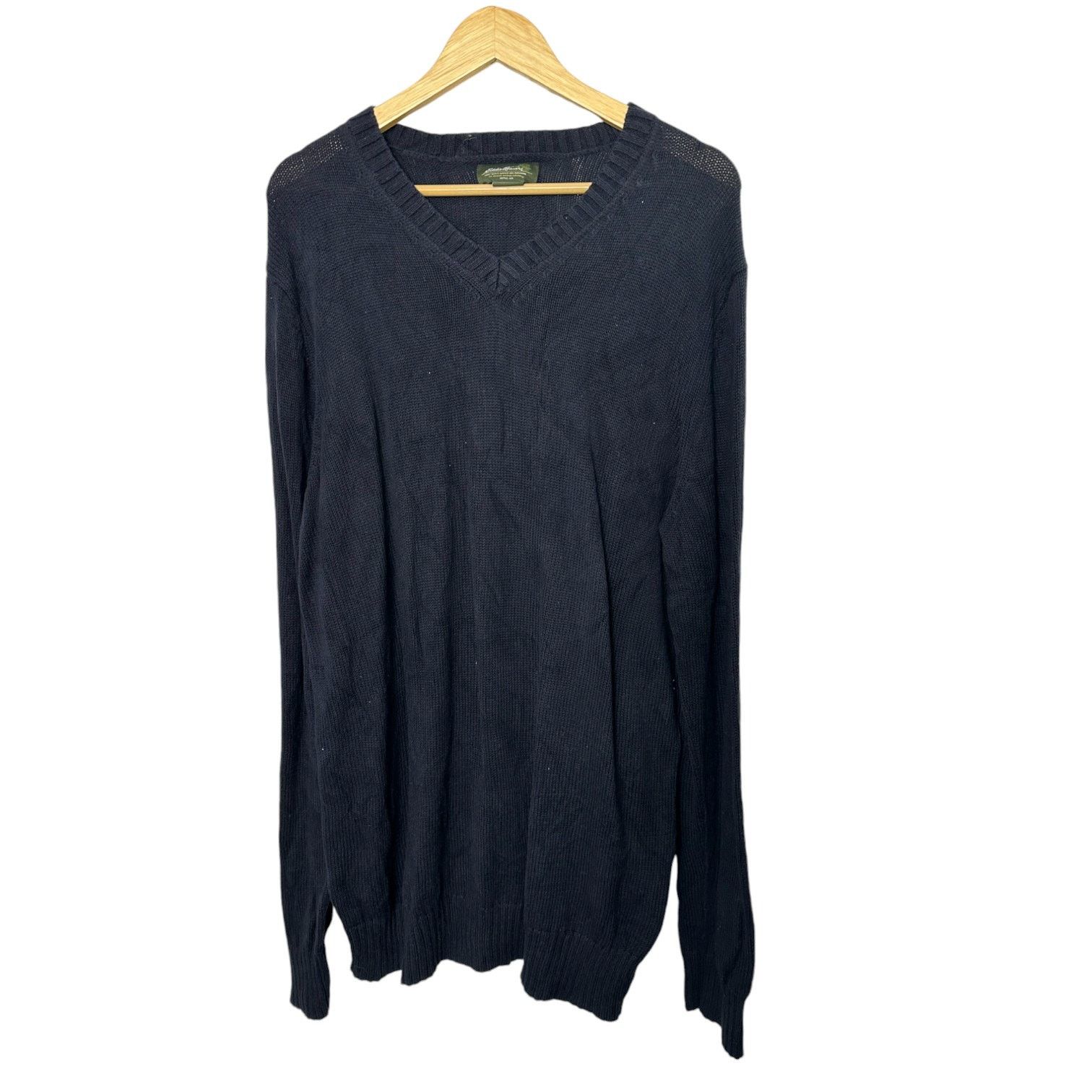 Eddie Bauer Eddie Bauer Blue V-Neck Knit Long Sleeve Sweater Men's XLT Size US XL / EU 56 / 4 - 1 Thumbnail