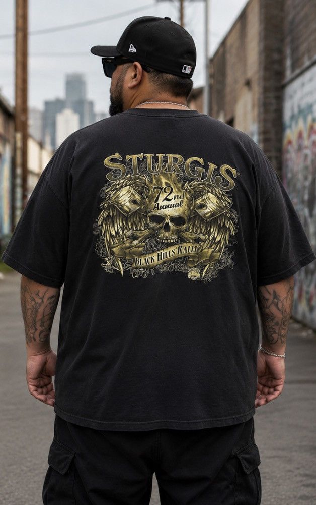 Delta Vintage Sturgis 72nd Annual Black 2012 Shirt Men 2XL Y2K Size US XXL / EU 58 / 5 - 1 Thumbnail