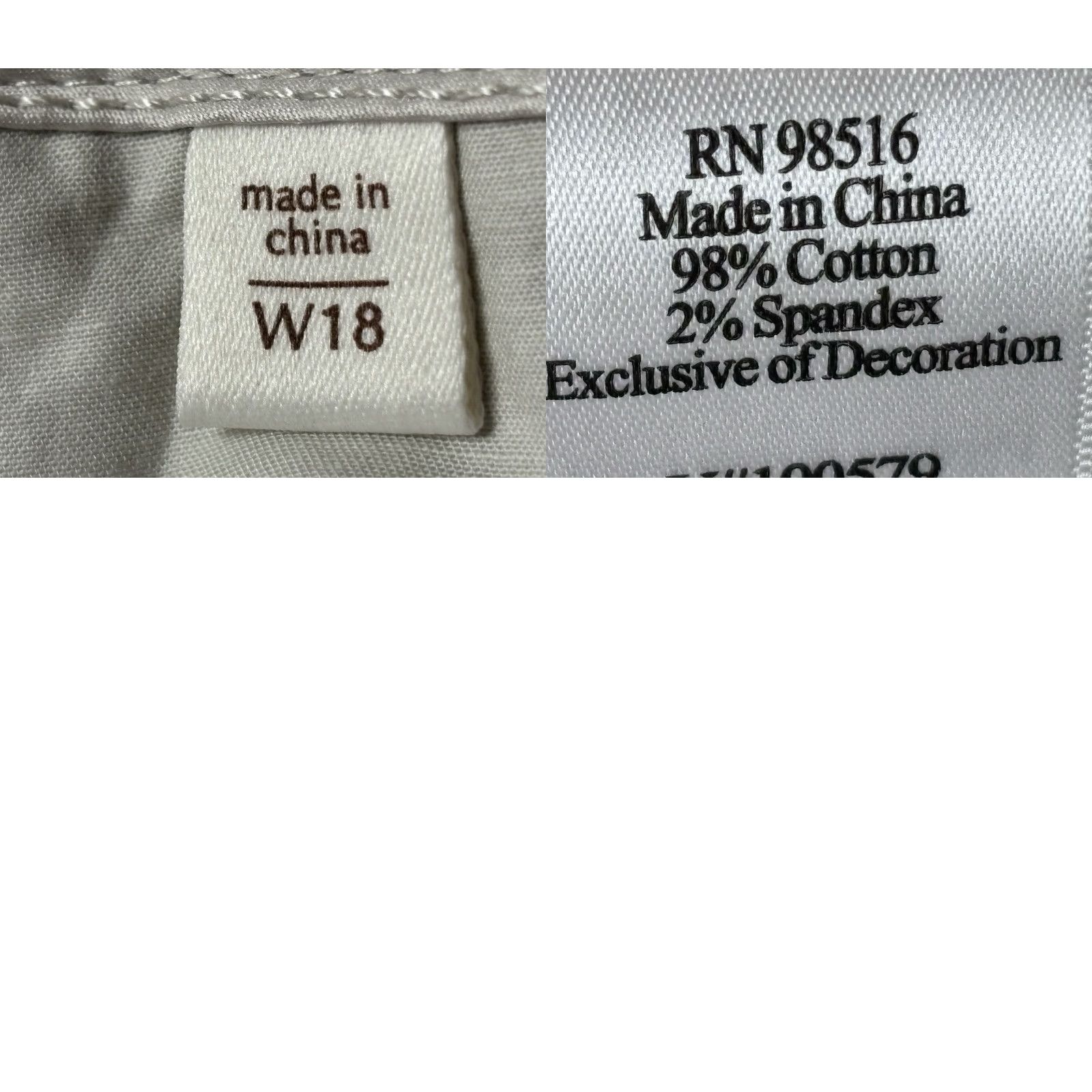 Coldwater Creek COLDWATER CREEK Plus Size 18W Women’s Beige Washed Poplin Zip Capri Pants Size 40" / US 18 - 8 Thumbnail
