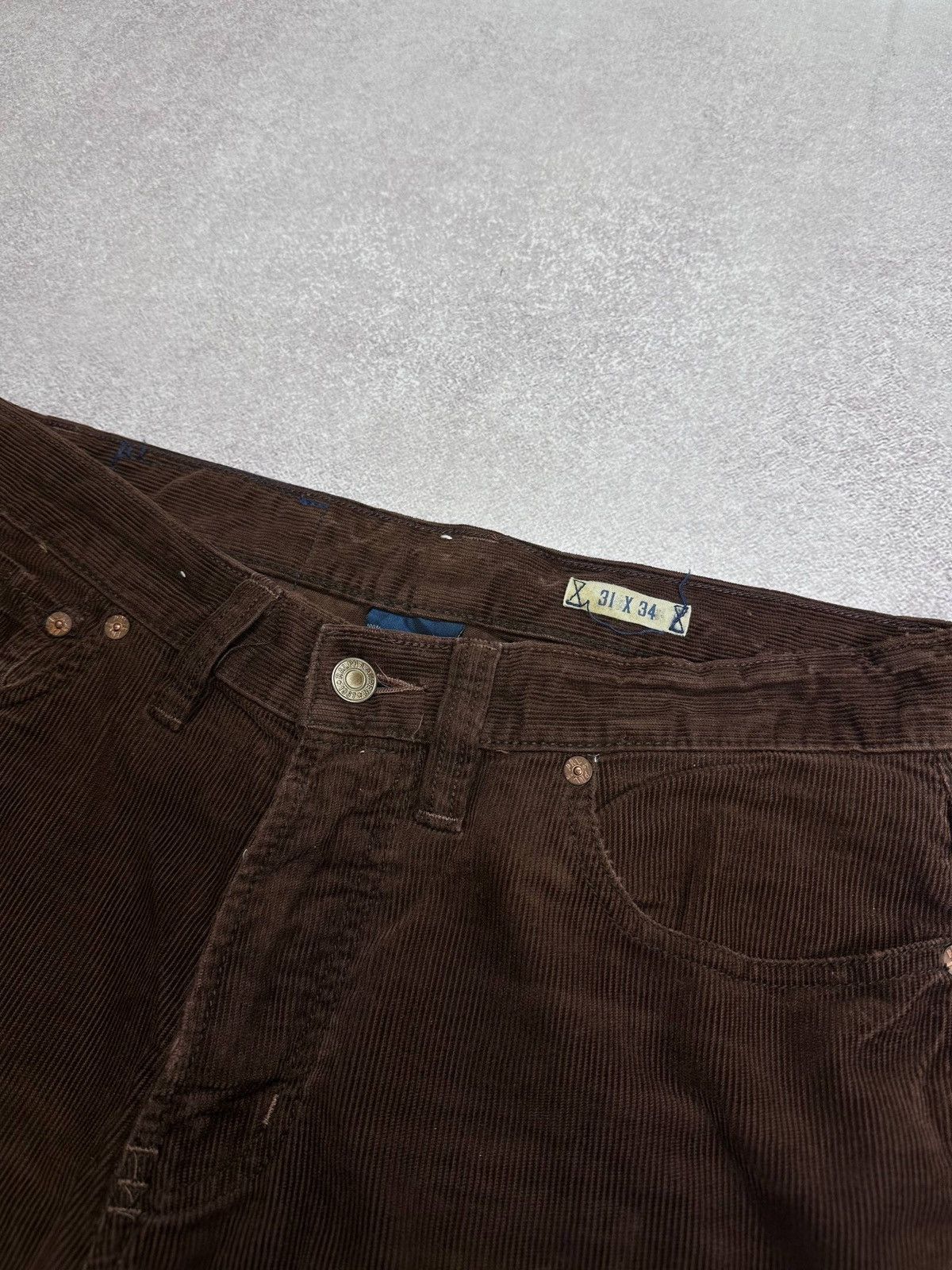 Polo Ralph Lauren Vintage Polo Ralph Lauren Baggy Corduroy Pants Chino 31x34 Size US 31 - 6 Thumbnail