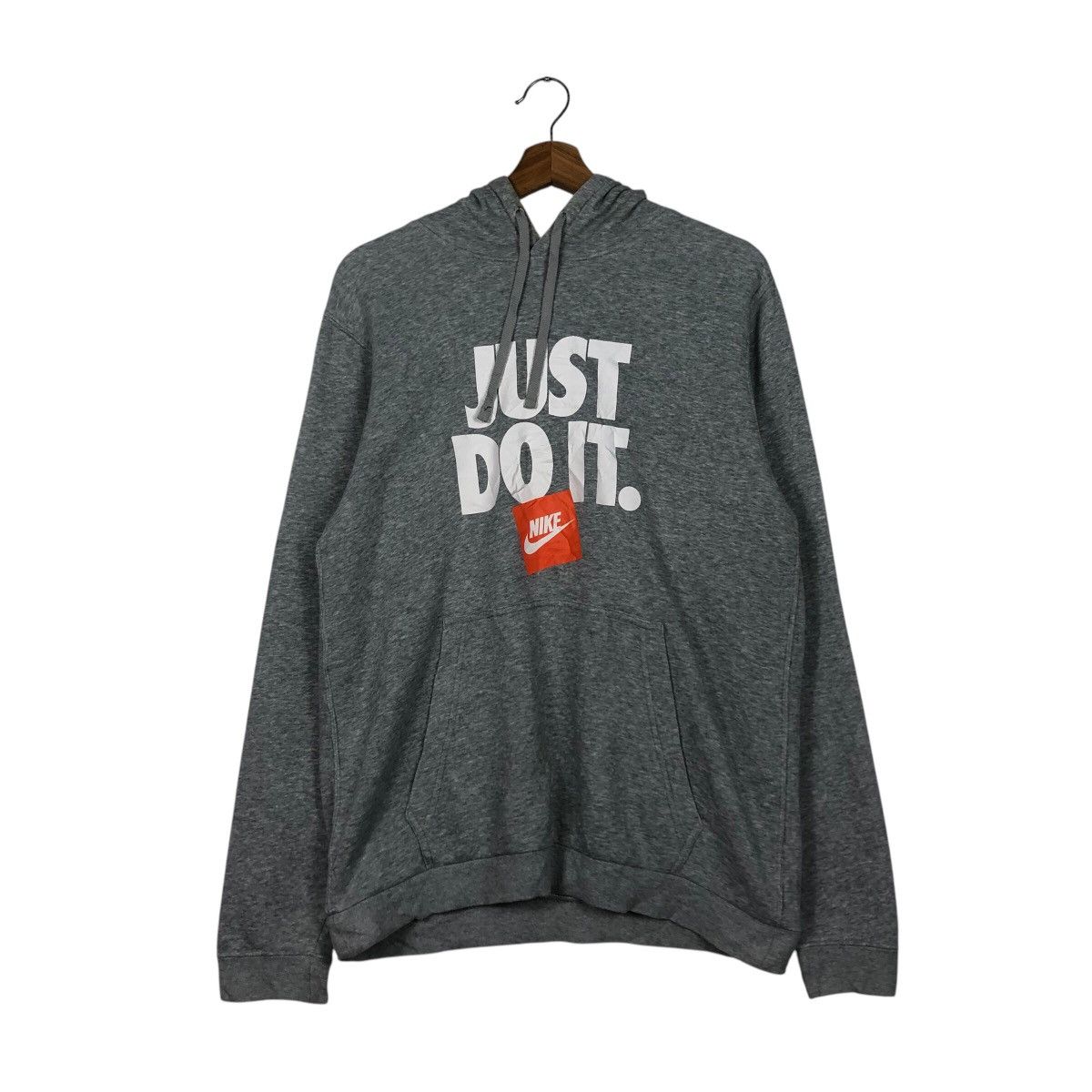 Nike 📌Nike Just Do It Big Swoosh Hoodie Pull Over Size US L / EU 52-54 / 3 - 13 Thumbnail