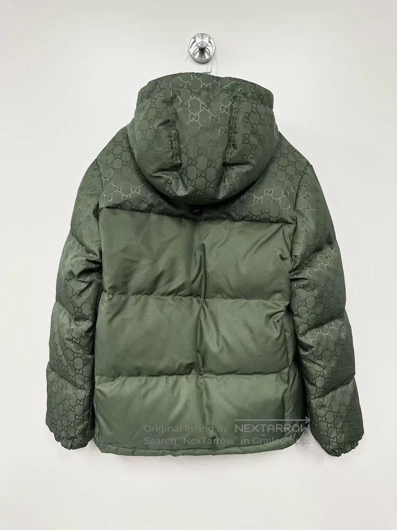 Gucci Gucci Green old flower full print logo zipper down jacket Size US S / EU 44-46 / 1 - 2 Thumbnail