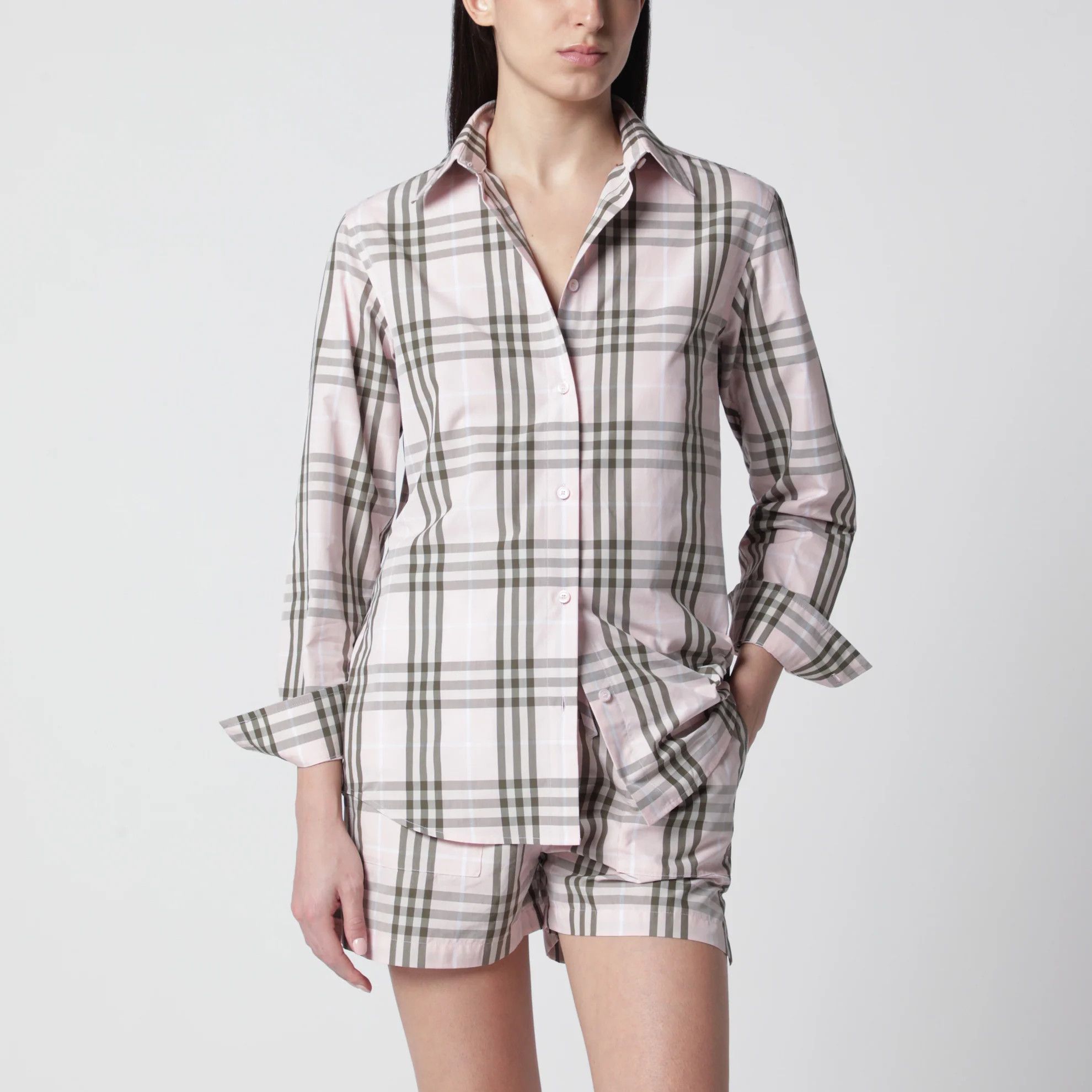 Burberry o1d2blof0426 Cotton Check Pattern Shirt in Multicolor Size M / US 6-8 / IT 42-44 - 1 Thumbnail