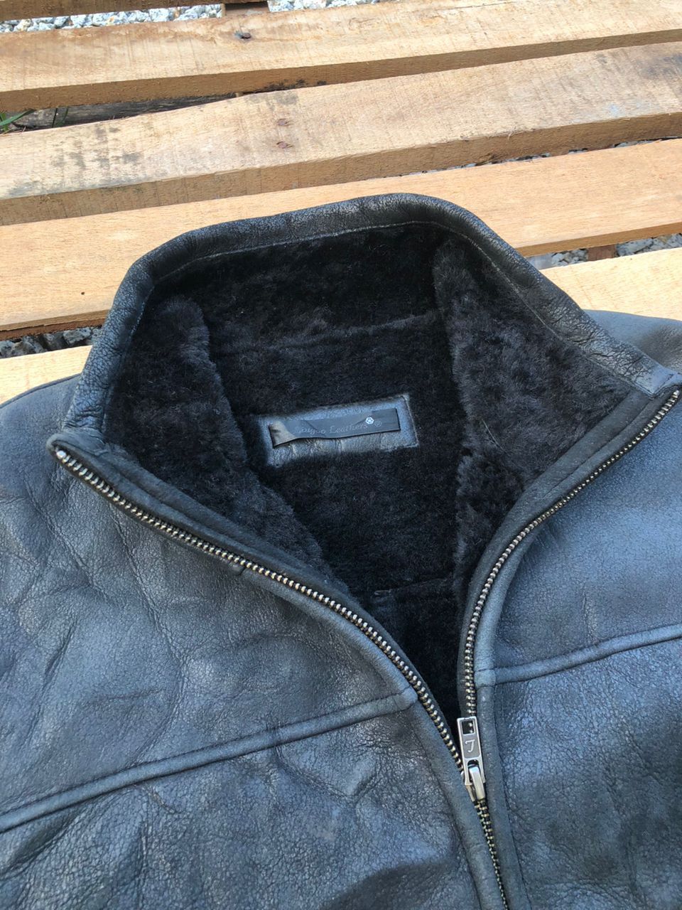 Leather Vintage Liugoo Leathers Jacket Bikers Fur Size US S / EU 44-46 / 1 - 6 Thumbnail