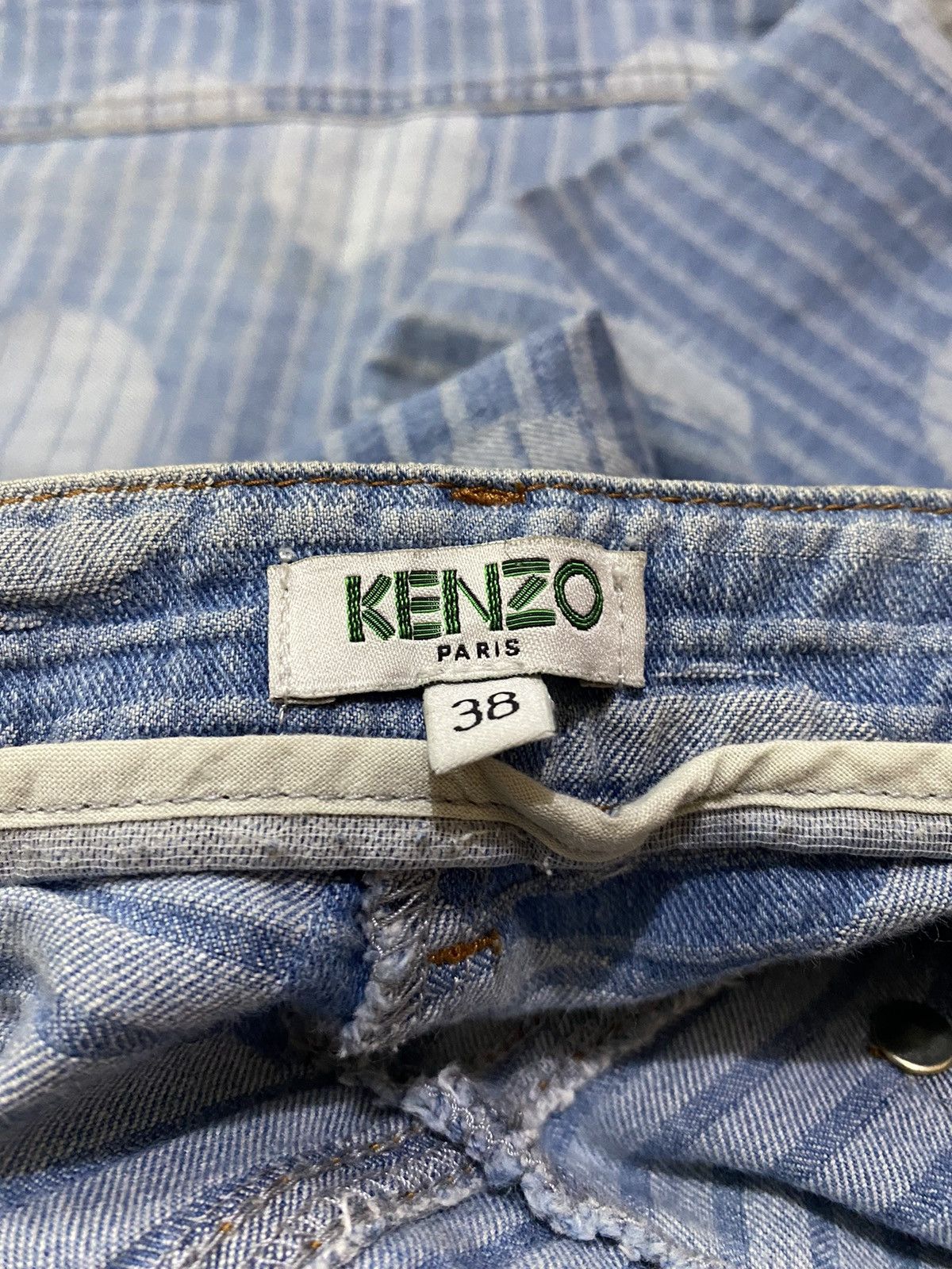 Kenzo Kenzo Paris Jungle Polkadot Denim Pants Size 26" / US 2 / IT 38 - 7 Thumbnail