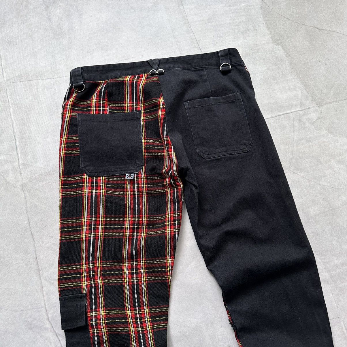 If Six Was Nine × Seditionaries × Tripp NYC Japan Punk Zipper Checkered Pants Gothic Emo Mad Punks Vibe Size 30" / US 8 / IT 44 - 11 Thumbnail