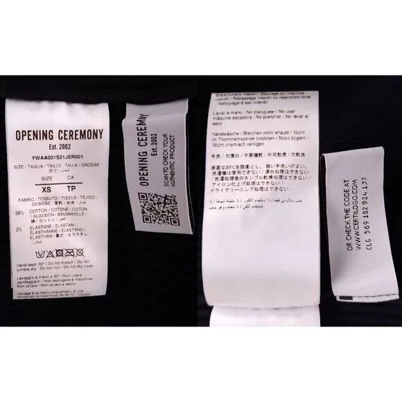 Opening Ceremony Opening Ceremony Box Logo-Print Rib T-Shirt Size XS Womens Size XS / US 0-2 / IT 36-38 - 10 Thumbnail