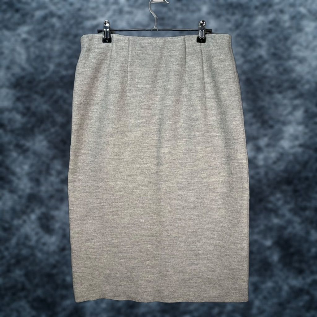 Club Monaco Club Monaco Gray Wool Pencil Skirt Womens Size 8 Size 30" / US 8 / IT 44 - 1 Thumbnail