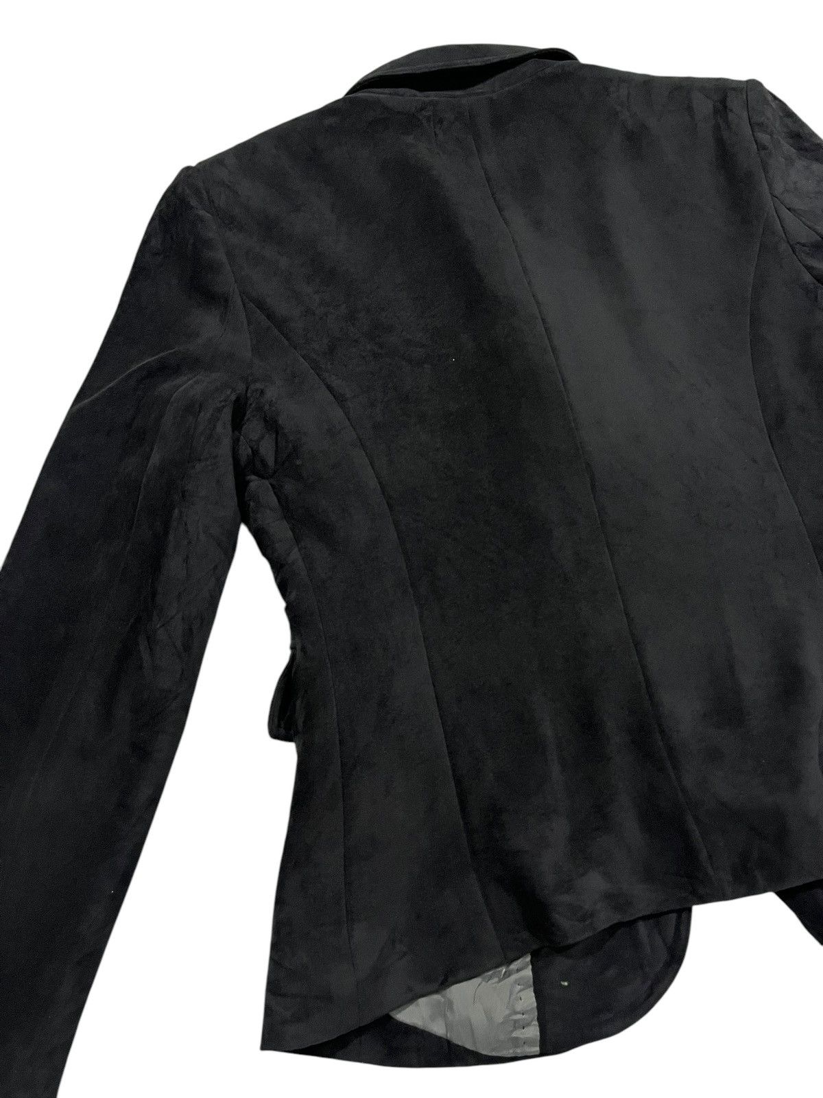 Beauty Beast INED By Yohji Yamamoto Velvet Button Up Blazer Size XS / US 0-2 / IT 36-38 - 13 Thumbnail