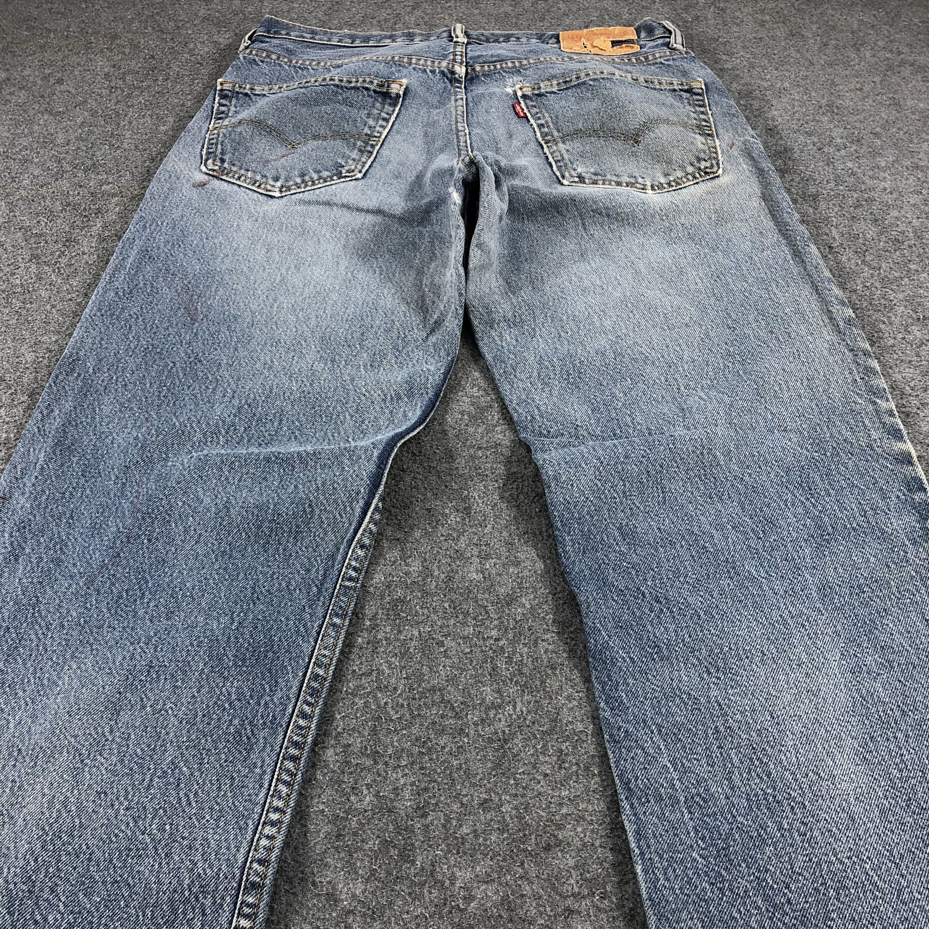 Levi's Vintage Blue Washed Levis Jeans-J944 Size US 34 / EU 50 - 4 Thumbnail