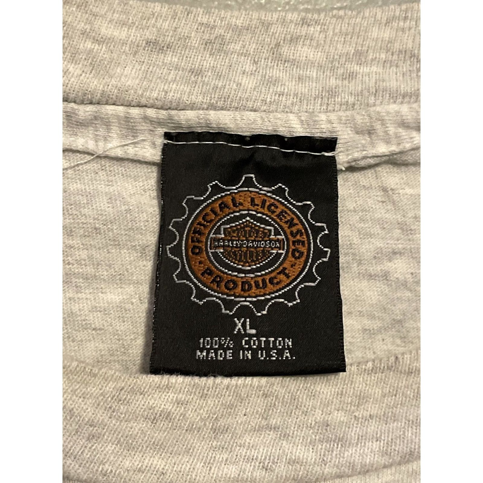 Harley Davidson VINTAGE Harley-Davidson Motorcycle Shirt Adult XL Gray Cotton 1990s Men T-Shirt Short Sleeve Crew Neck Size US XL / EU 56 / 4 - 5 Thumbnail