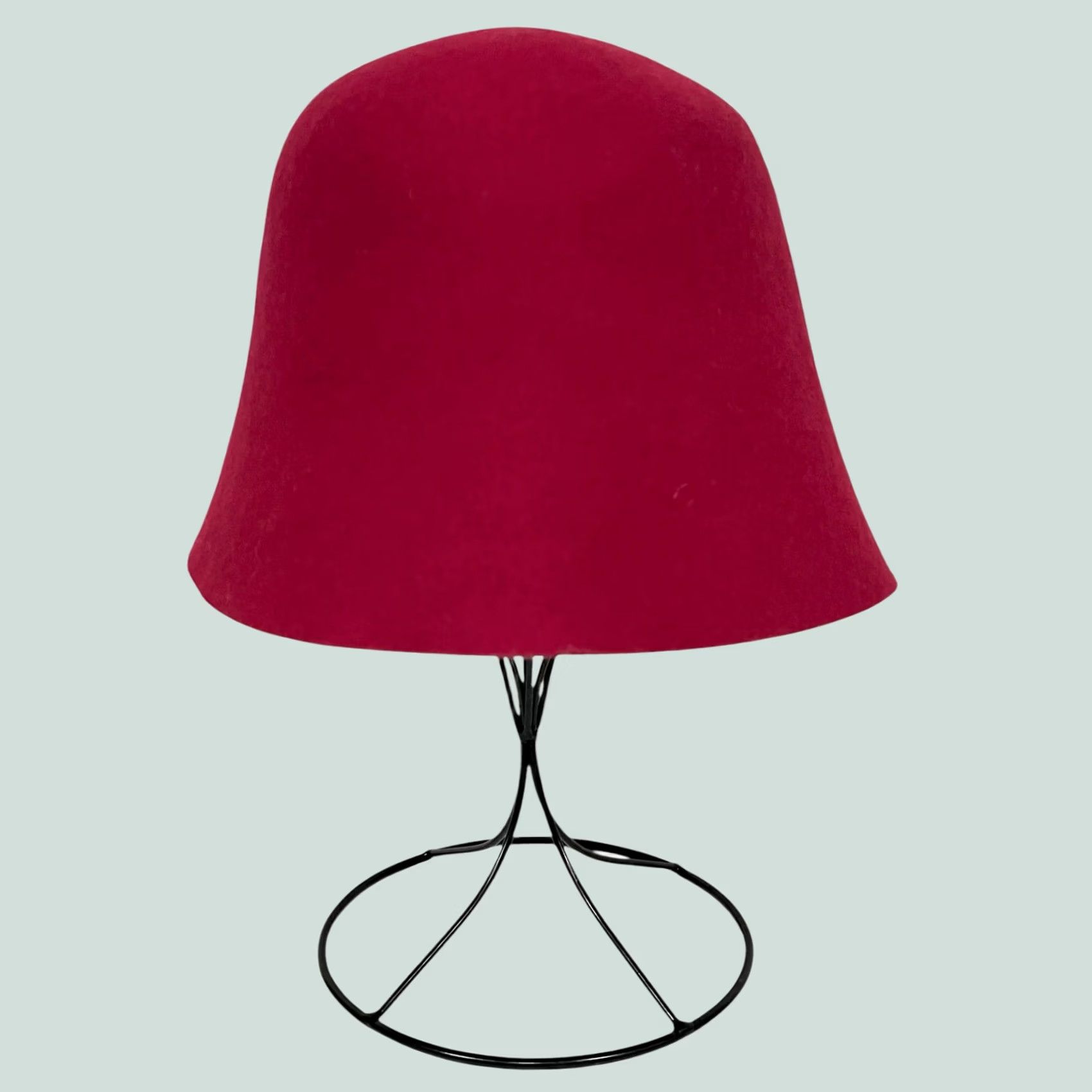 Anthropologie VINTAGE Anthropologie Bucket Hat Wool Felt Pink Women’s One Size Women Pink Felt 100% Wool Bucket Hat Womens Size ONE SIZE - 1 Thumbnail