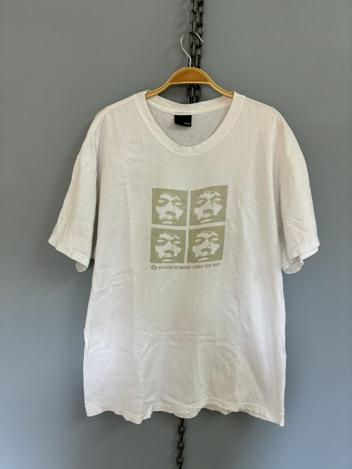 The Basement Vintage Y2K Basement Clothing company Jimi Hendrix photo Size US L / EU 52-54 / 3 - 1 Thumbnail