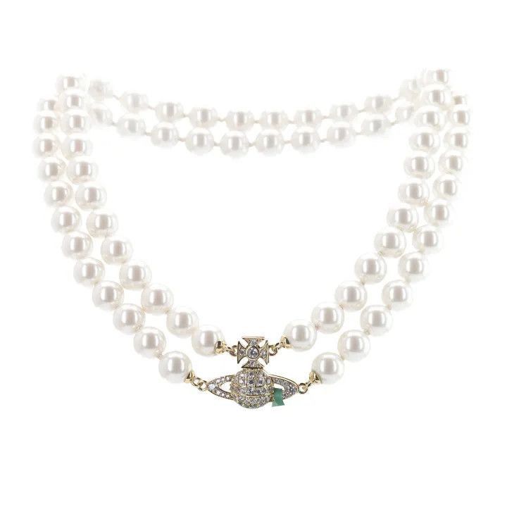 Vivienne Westwood Vivienne Westwood Graziella Pearl Choker Gold -2507 Size ONE SIZE - 1 Thumbnail