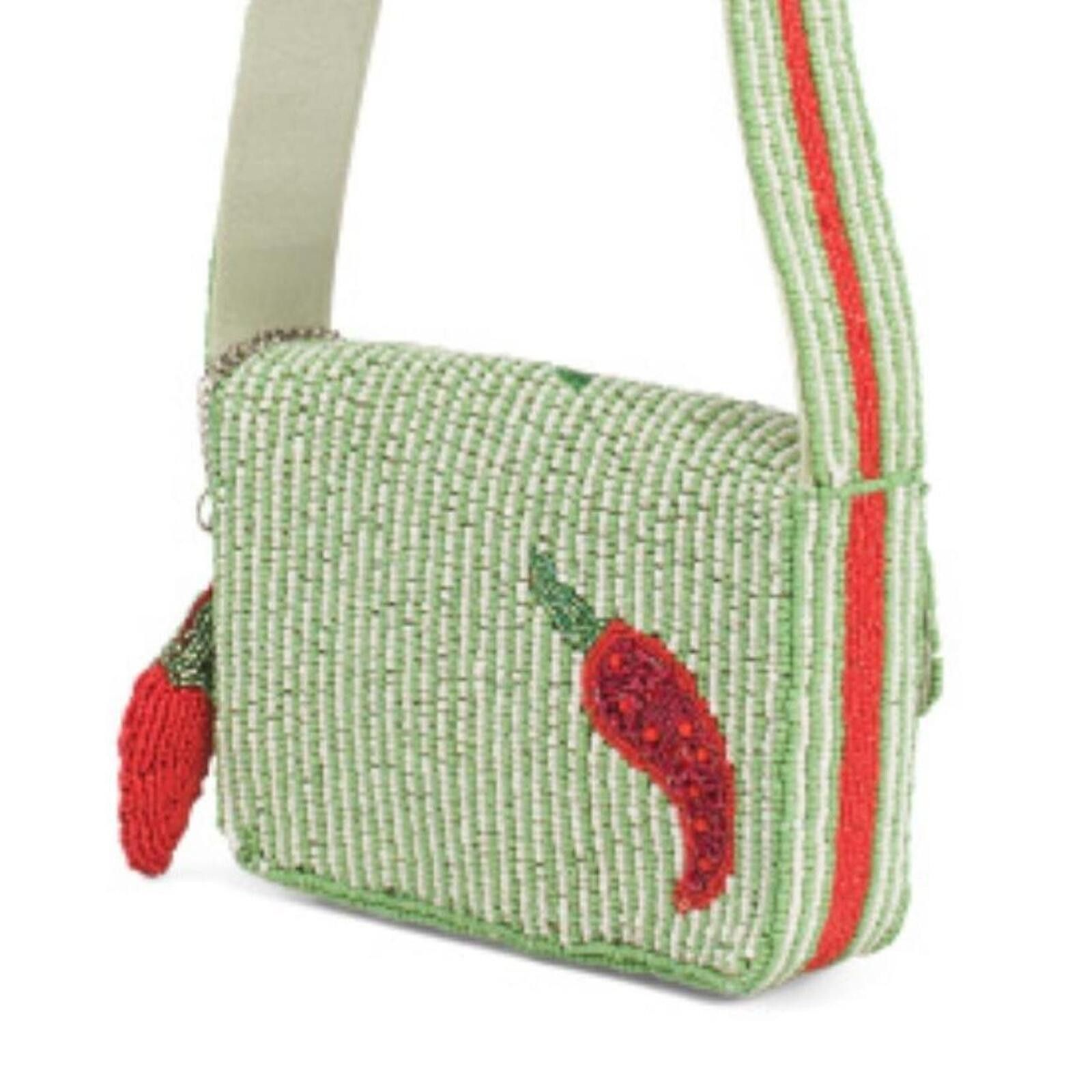 Marsell TikTok Viral Chili Pepper Beaded Bag Handmade in India Size ONE SIZE - 3 Thumbnail