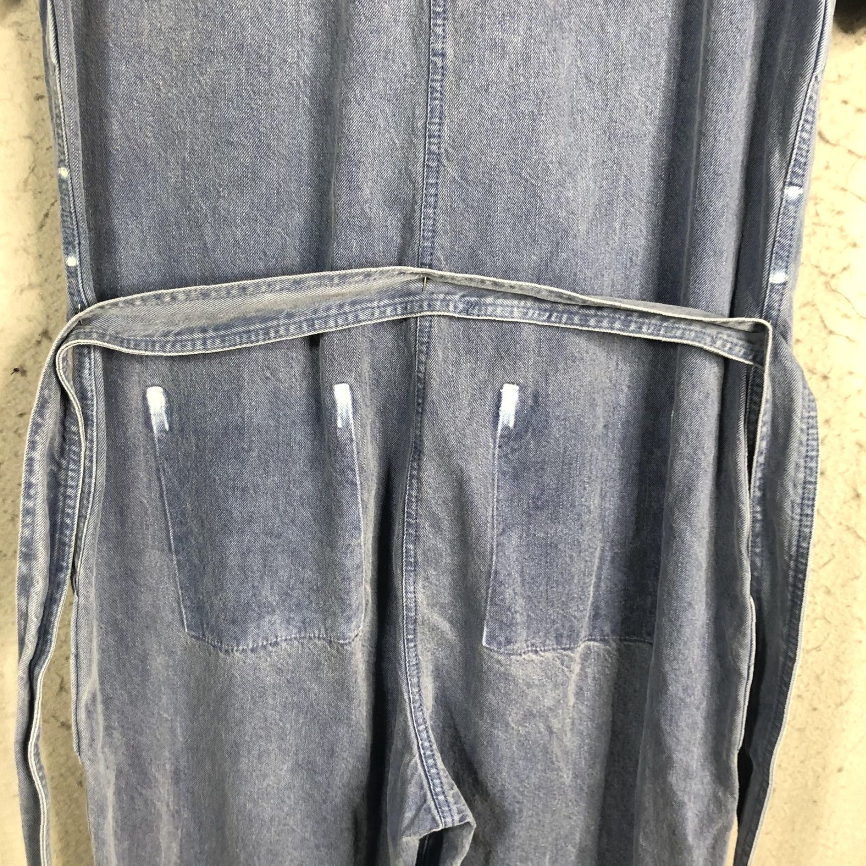 Old Navy Old Navy Jumpsuit Womens Medium Blue Denim Short Sleeve Romper Coverall Utility Size 32" / US 10 / IT 46 - 7 Thumbnail