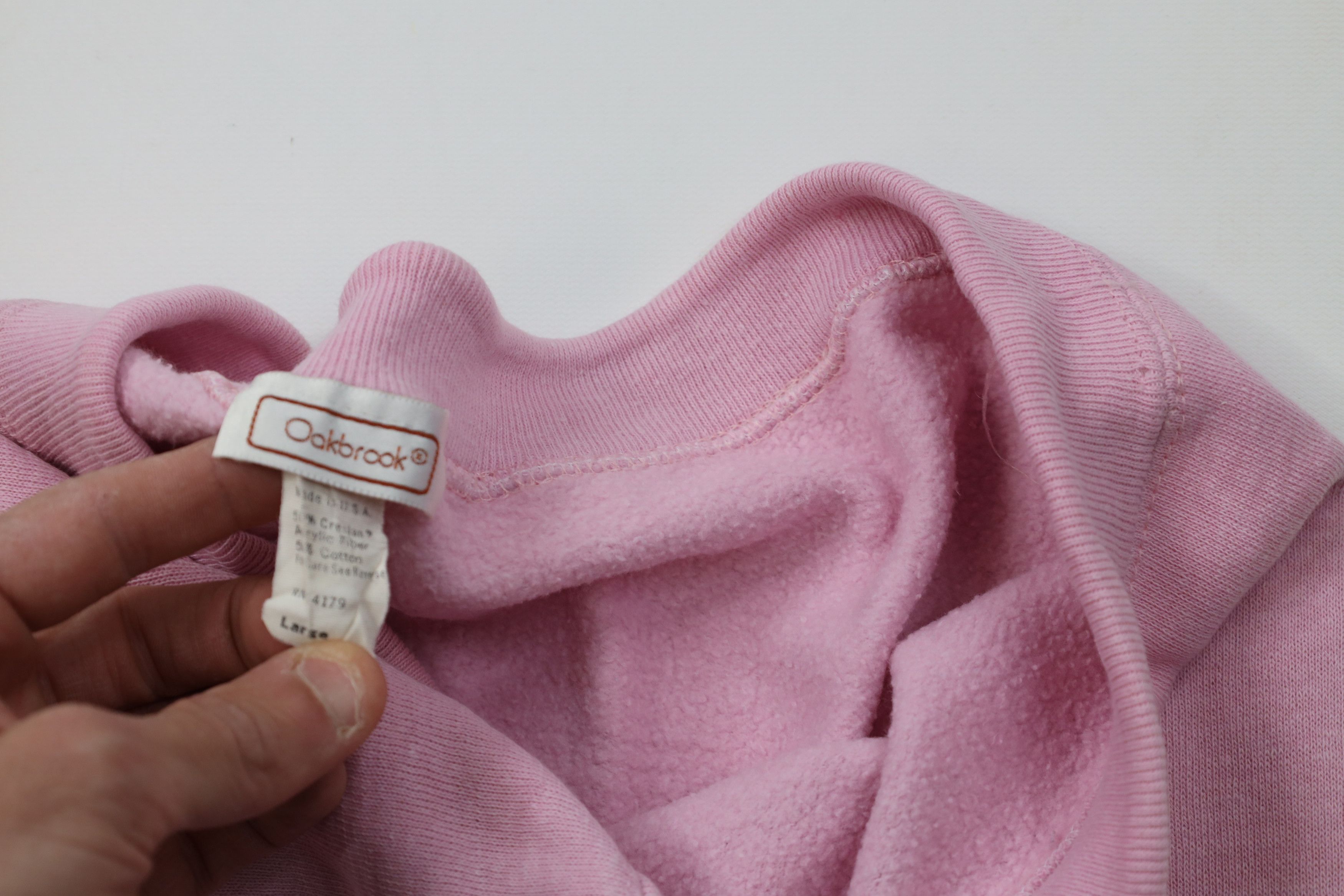 Vintage Vintage 70s Streetwear Blank Gusset Sweatpants Pink USA Size 34" / US 12 / IT 48 - 9 Thumbnail