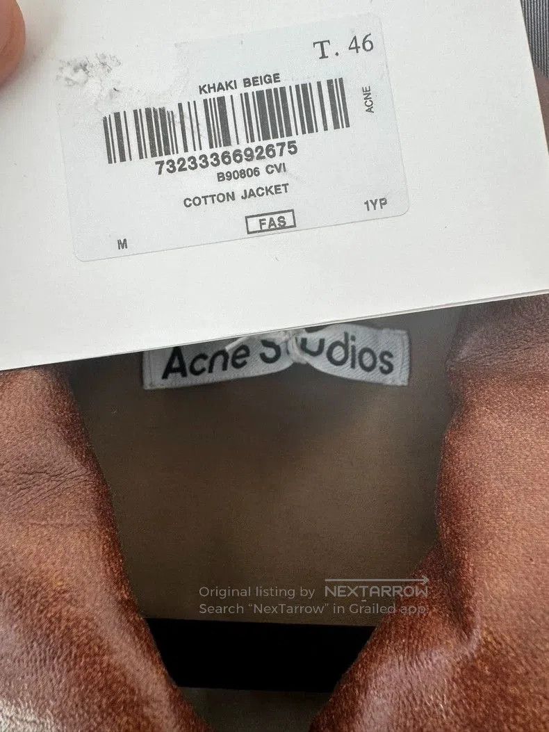 Acne Studios Acne Studios Short Brown Jacket with Leather Collar. Size US S / EU 44-46 / 1 - 3 Thumbnail
