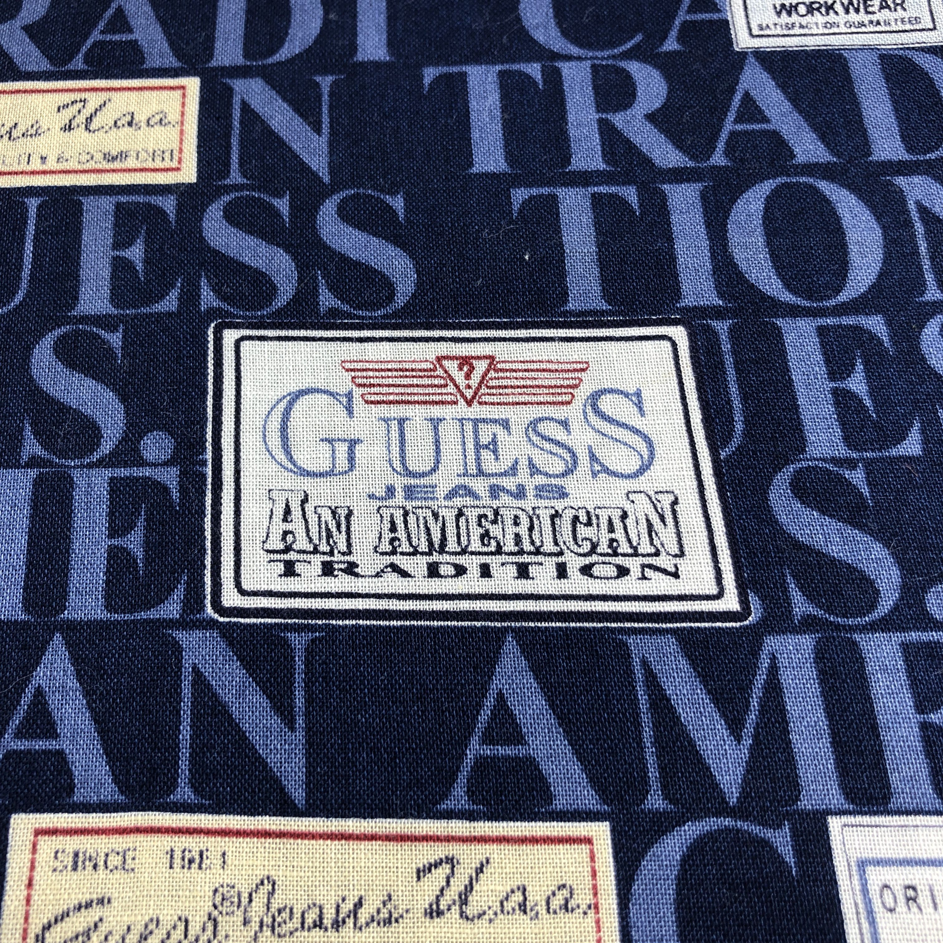 Guess × Vintage Guess Handkerchief Neckerchief Bandana H2705 Size ONE SIZE - 4 Thumbnail