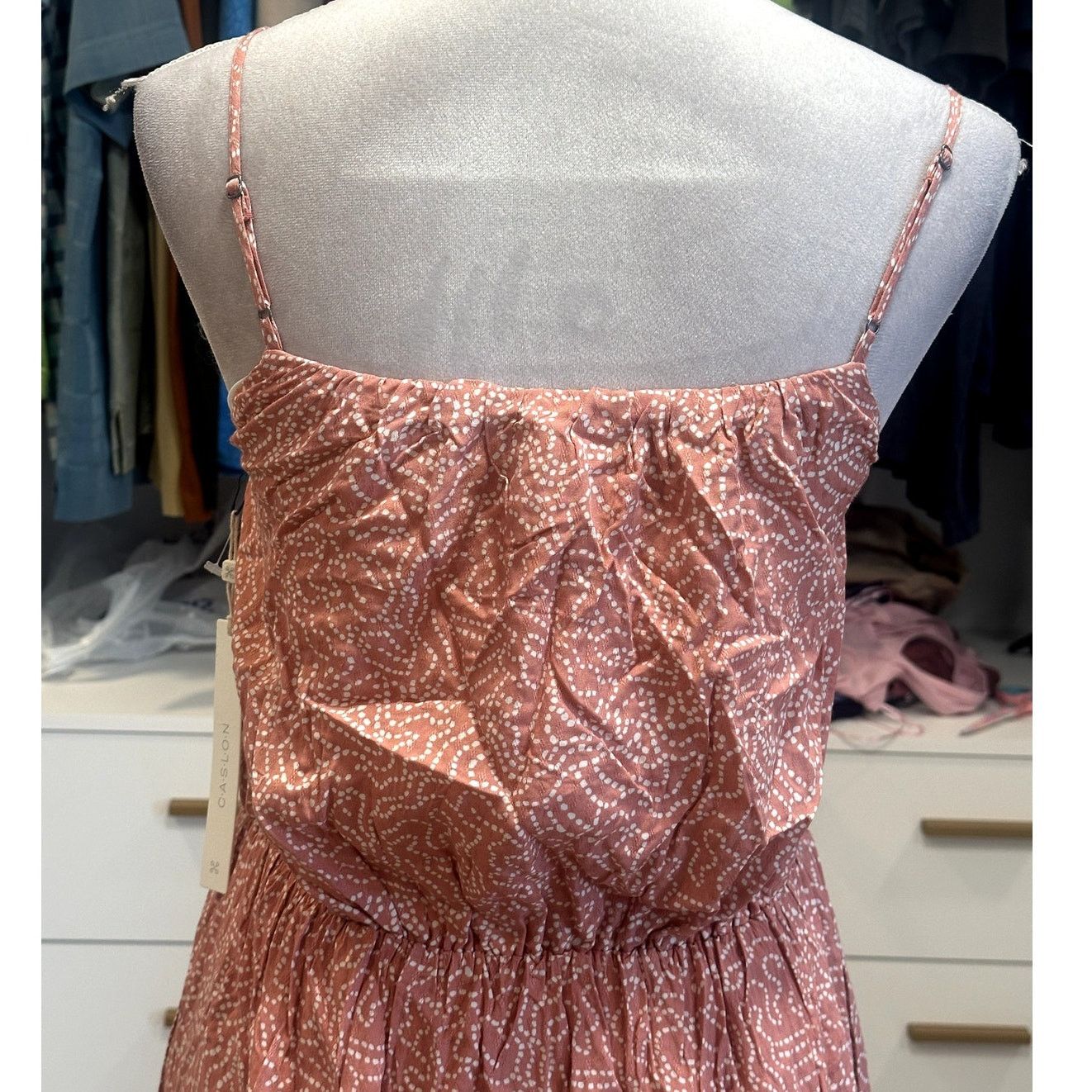 Other Caslon NWT XXS Coral Pink Sleeveless Midi Dress Boho Flowy Size XXS / US 00 / IT 34 - 5 Thumbnail