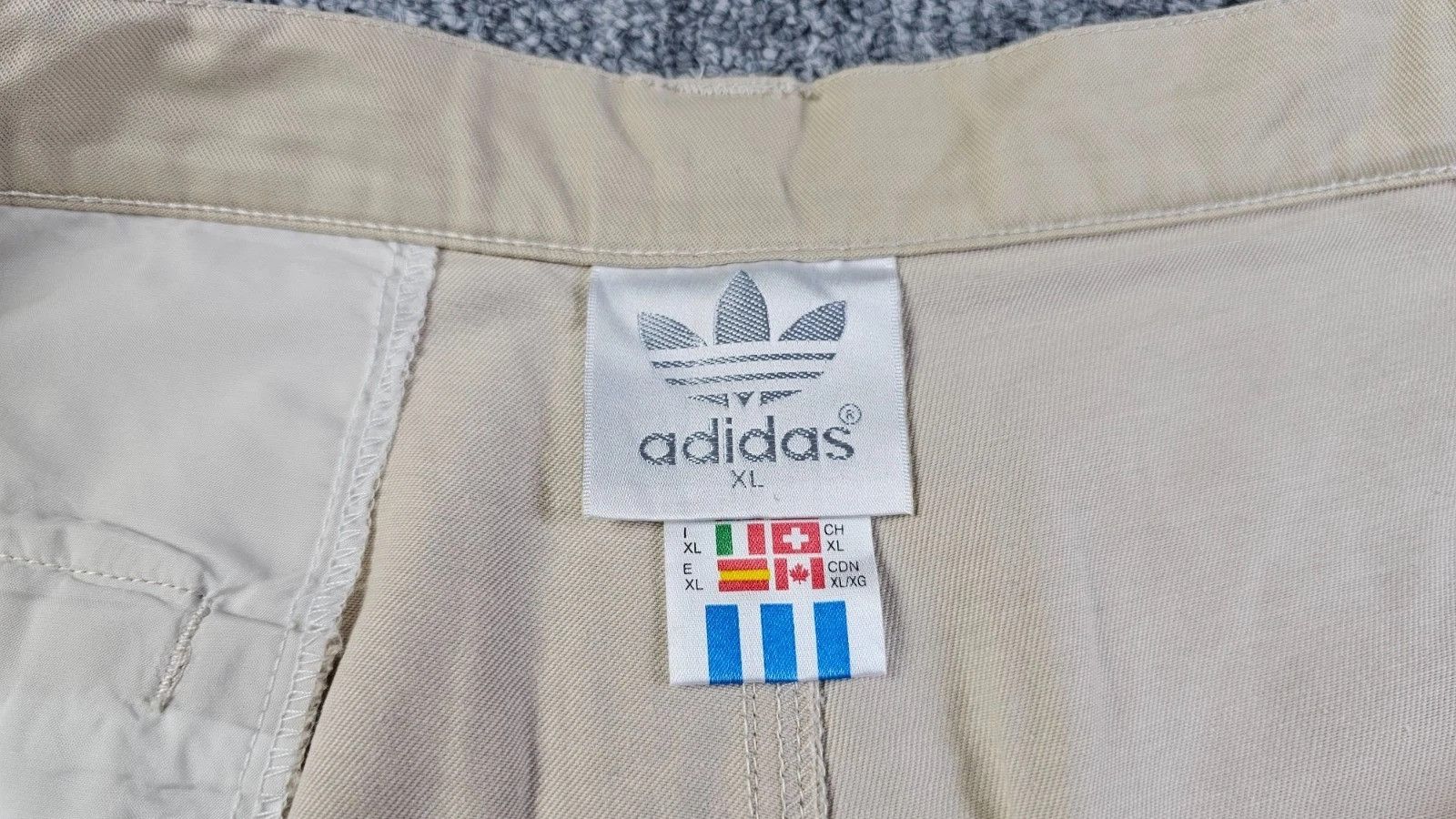 Adidas Adidas Trefoil Vintage Cargo Shorts Beige Cotton Men XL Y2K Size US 40 / EU 56 - 6 Thumbnail