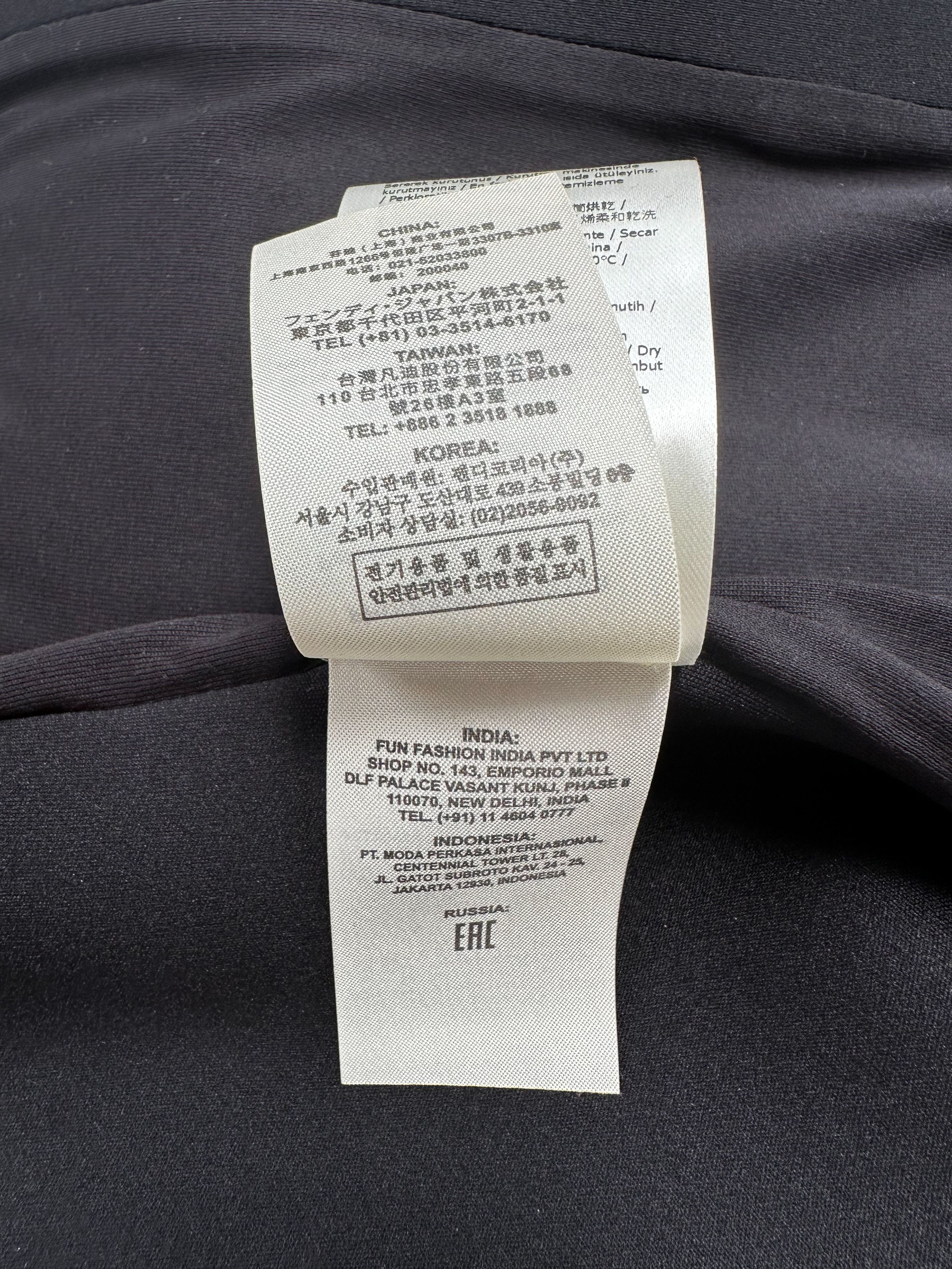 Fendi Fendi Black & White Collar Logo Bomber Jacket Size US S / EU 44-46 / 1 - 9 Thumbnail