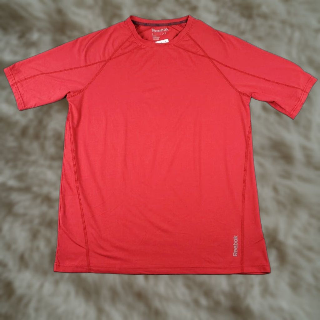Reebok Reebok T Shirt Mens Large Red Active Pullover Short Sleeve Fall Summer Winter All Seasons Sports Gym Workout Casual Men Size US L / EU 52-54 / 3 - 1 Thumbnail