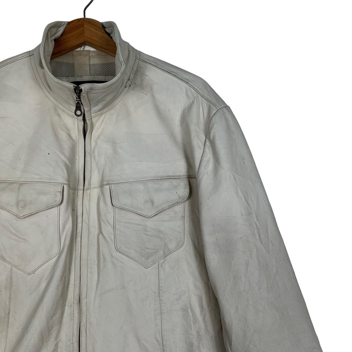 Kadoya 🔥 OUTLAW TOKYO JAPAN LEATHER SHIRT JACKET Size US L / EU 52-54 / 3 - 6 Thumbnail