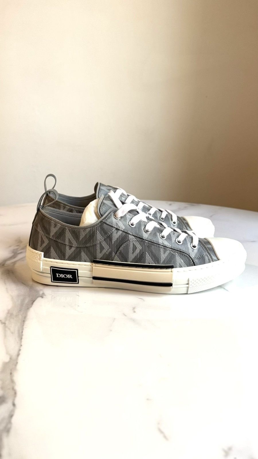 Dior Dior B23 CD Diamond Low-Top Gray Sneakers Size US 11 / EU 44 - 1 Thumbnail