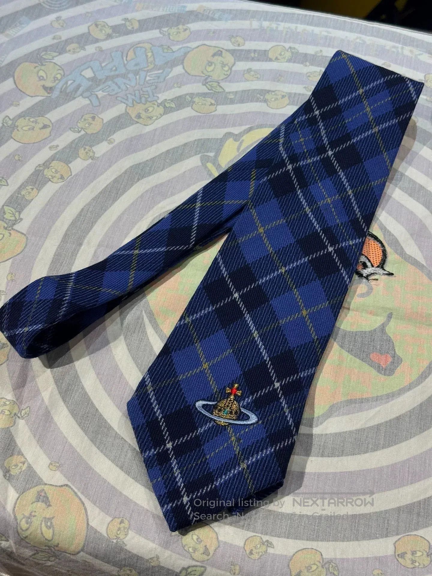 Vivienne Westwood Vivienne Westwood Blue Plaid Saturn Tie. Size ONE SIZE - 1 Thumbnail