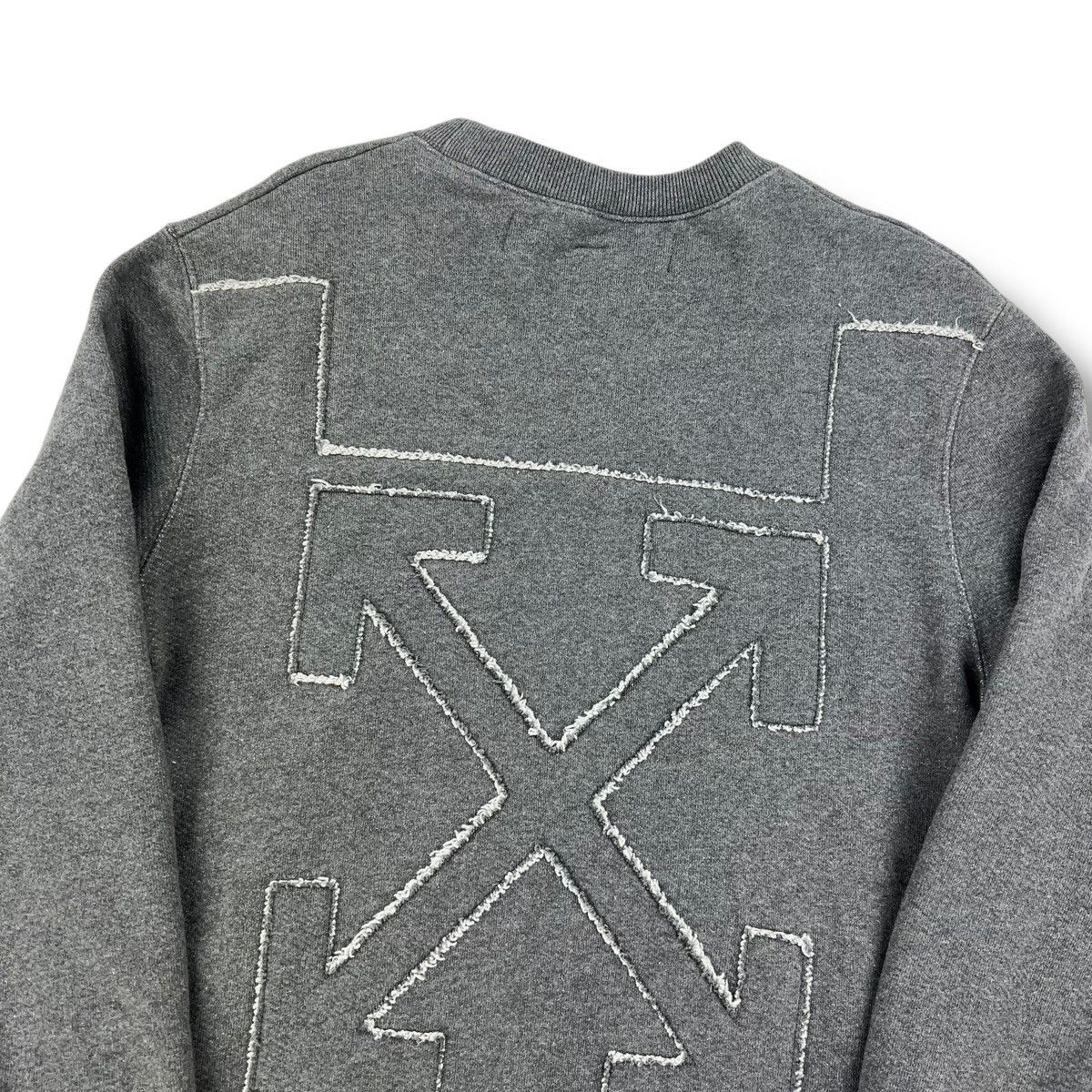 Off-White Off-White Cutout Arrows Grey Sweatshirt Size US M / EU 48-50 / 2 - 1 Thumbnail