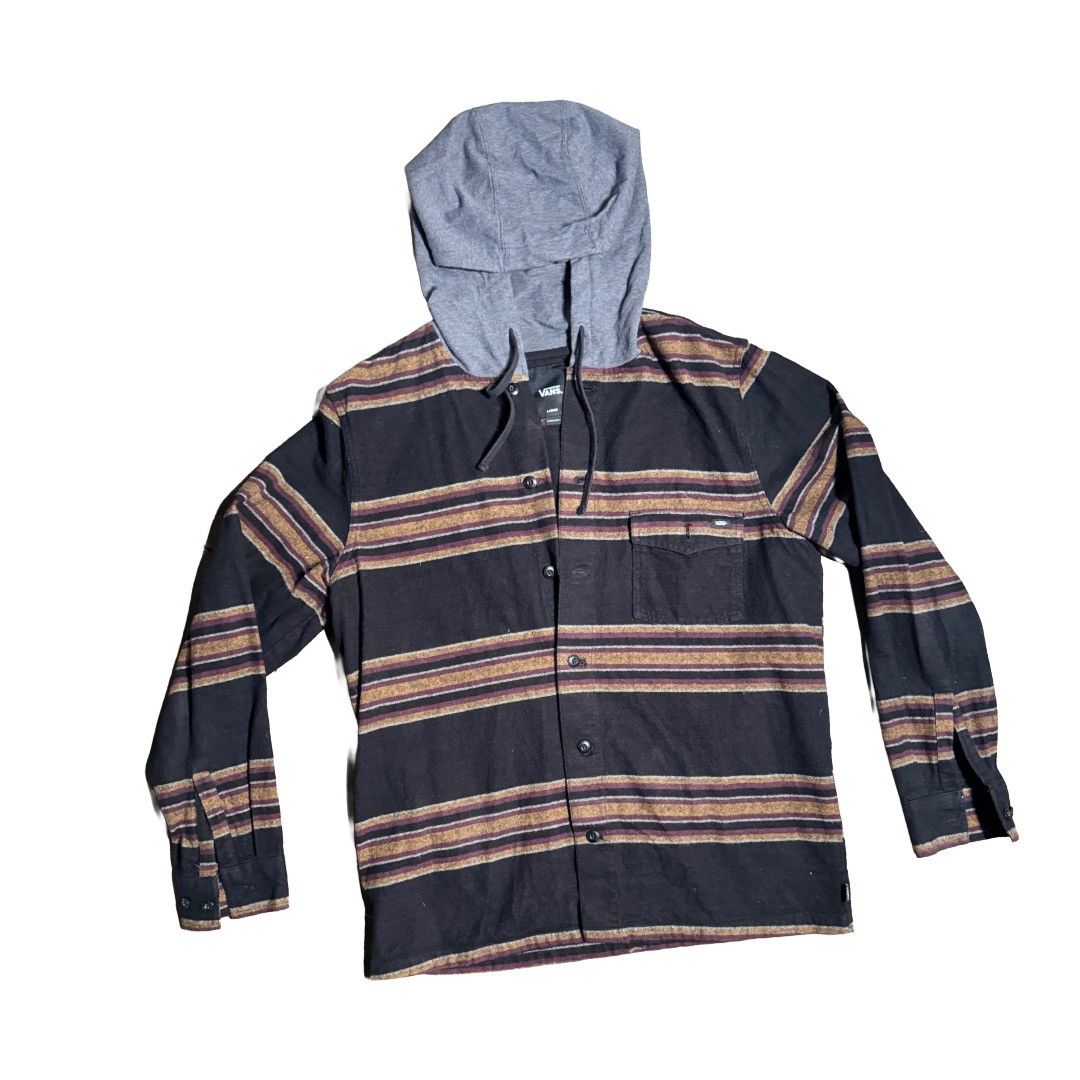 Vans Vans Multicolor Striped Hooded Button Up Size US L / EU 52-54 / 3 - 1 Thumbnail