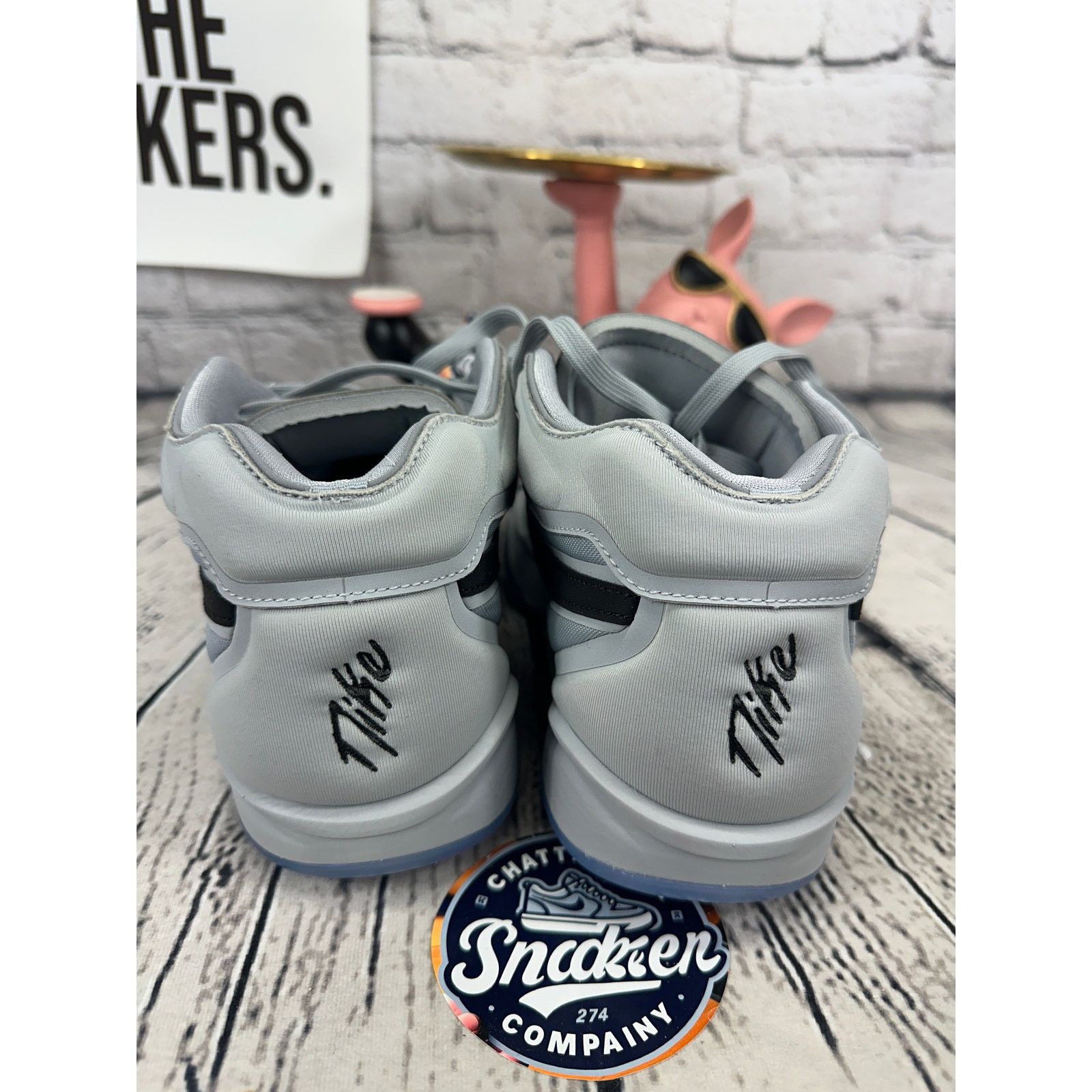 Nike Nike Air Zoom GT Hustle 2 TB Basketball Shoes Mens 9.5 Gray Size US 9.5 / EU 42-43 - 4 Thumbnail