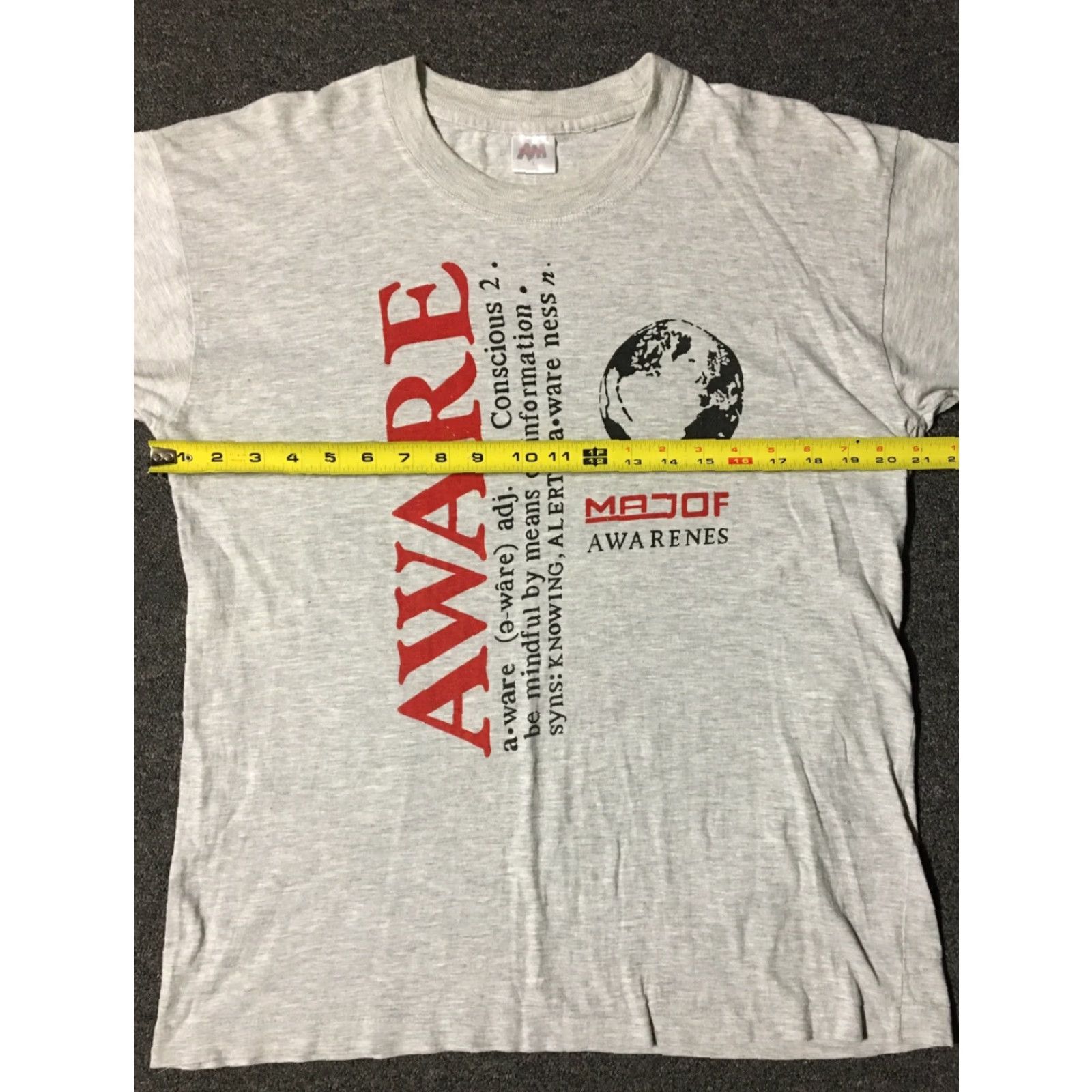 Vintage VINTAGE 90s Planet Earth Awareness Shirt M Gray Recycle Nature Preservation 80s Grunge USA Wildlife Plants Conservation Vintage Style Shirt Mens M Size US M / EU 48-50 / 2 - 6 Thumbnail